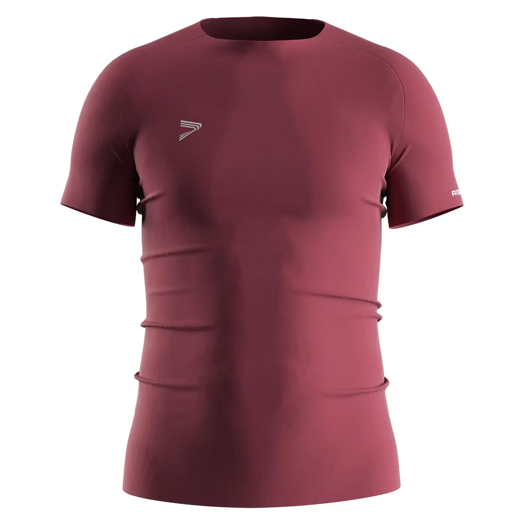 
                Maroon Men's Seamless Compression Tee Custom Bulk Wholesale