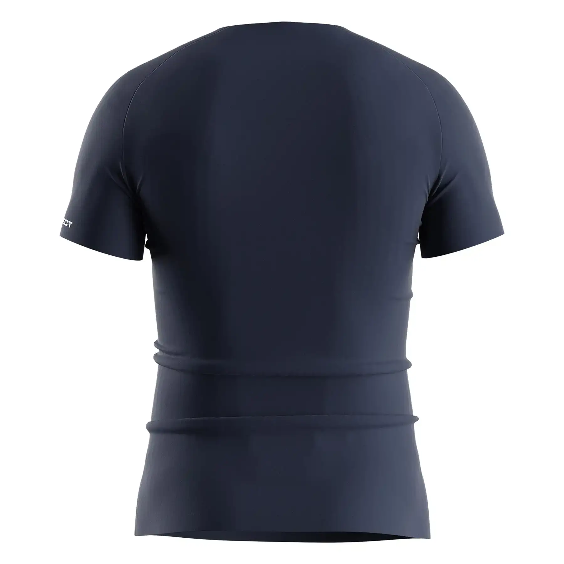 
                Navy Blue Men's Seamless Compression Tee Custom OEM Wholesale