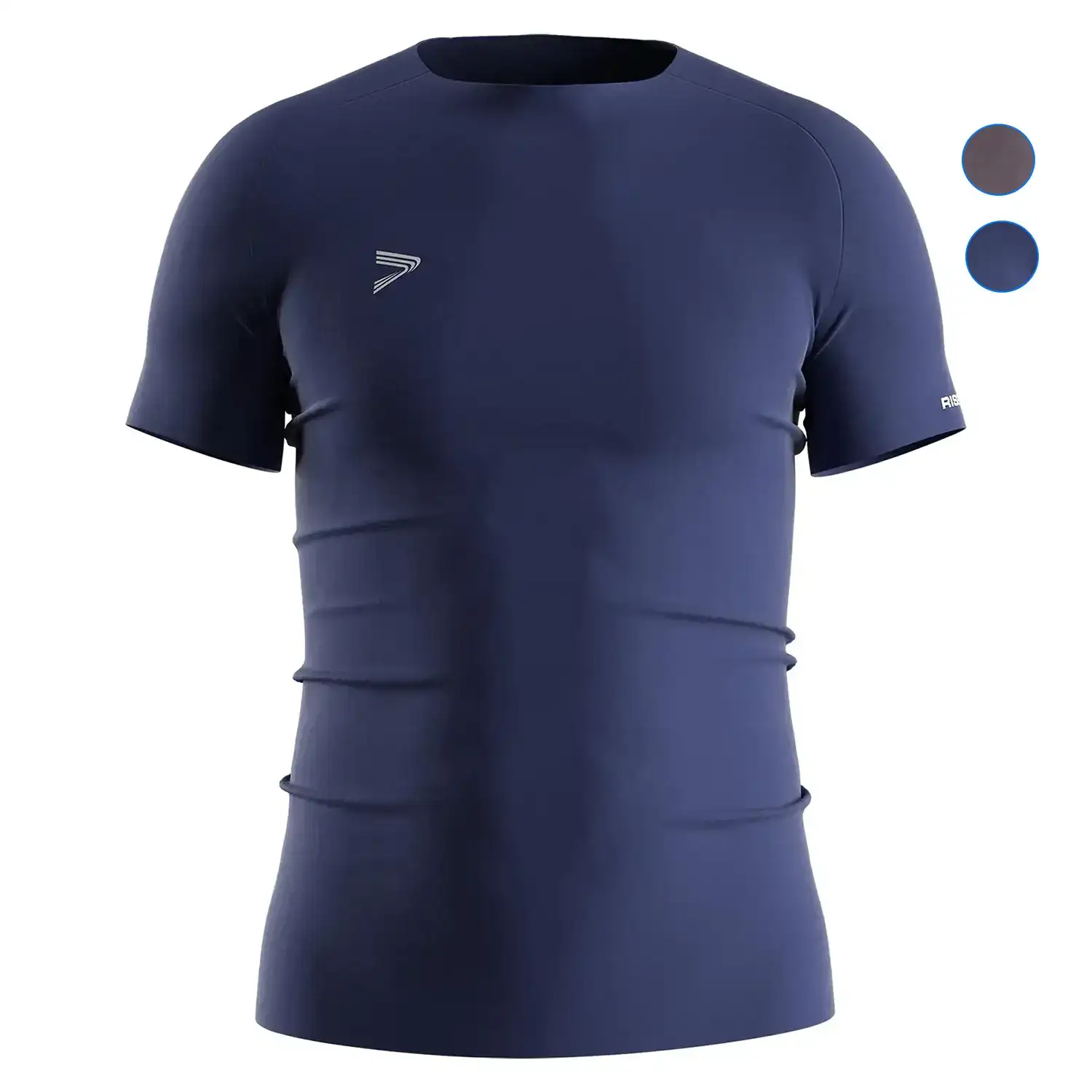 
                Purple Seamless Heat‑Bonded Men's Compression Tee Bulk Factory