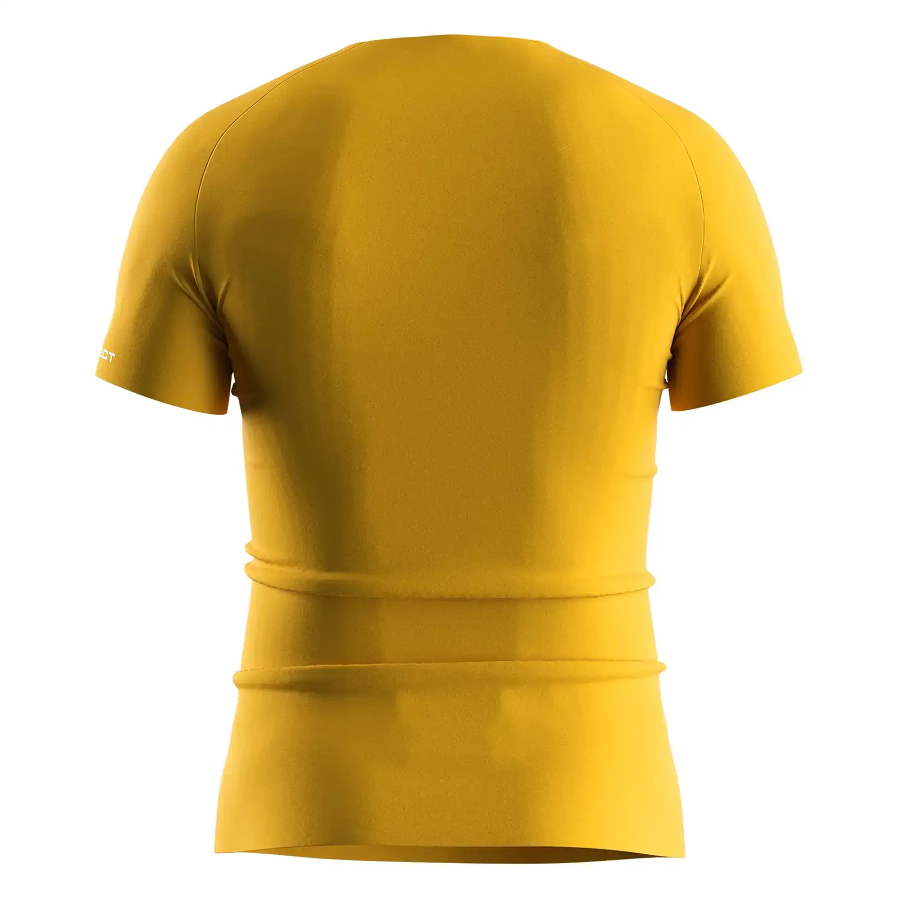 
                Yellow Men's Seamless Compression SS Workout Tee Custom Wholesale