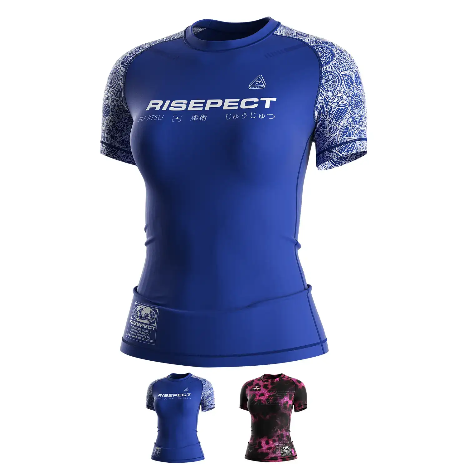 
                Manufacture Female Power Style BJJ Rash Guard Short Sleeve Fashion MMA