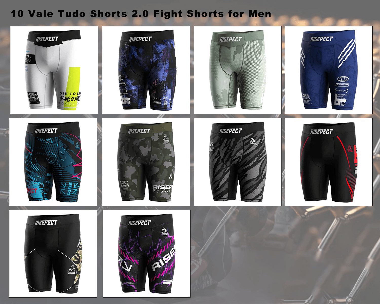 10 designs men's VT shorts 2.0 collection