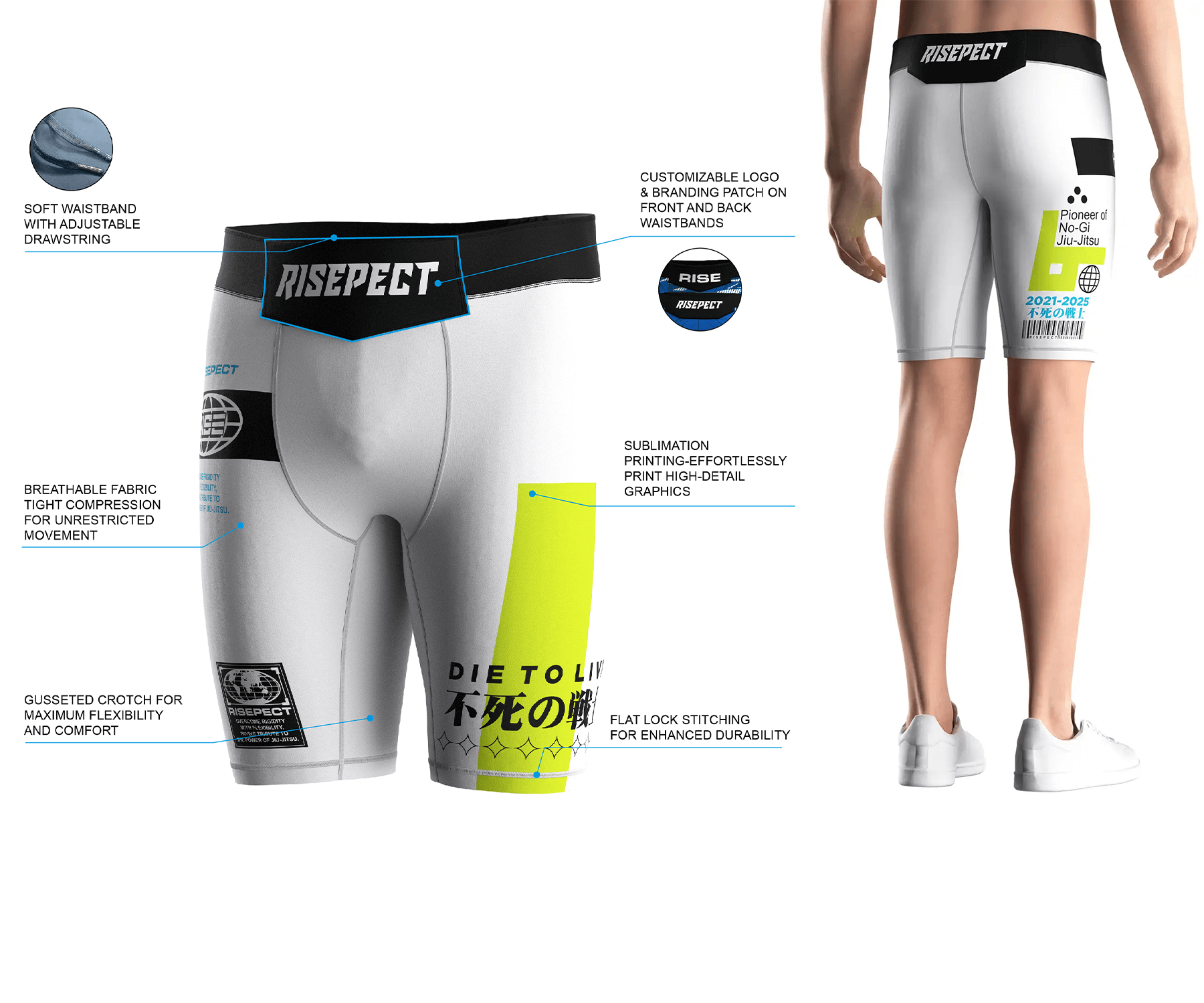 Men's Vale Tudo shorts 2.0 engineered for MMA and combat sports brands. Featuring sublimation printing, breathable fabric, a gusseted crotch, and flatlock stitching.