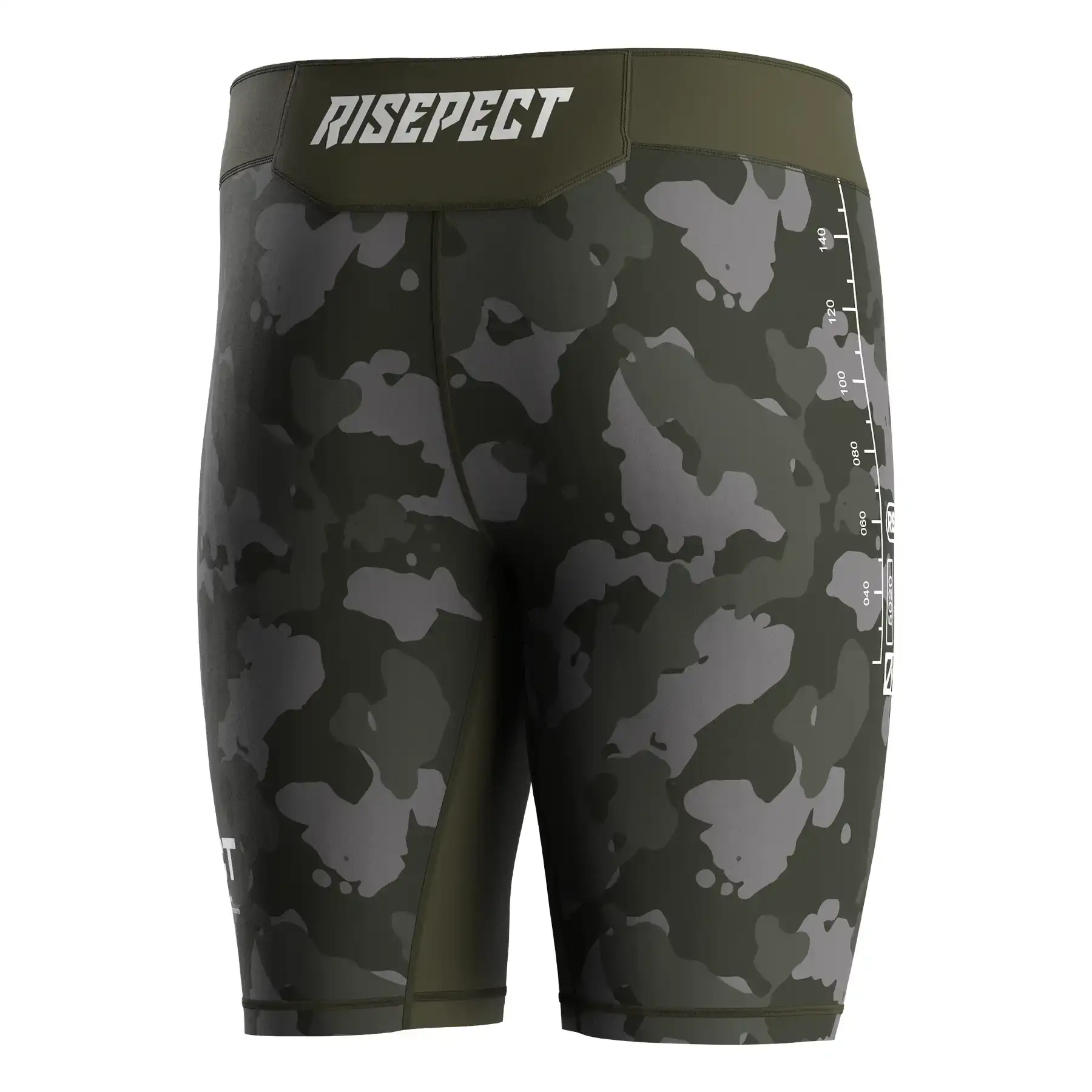 The Back View of Manufacturer Custom Vale Tudo Shorts 2.0 for Men - Style 2