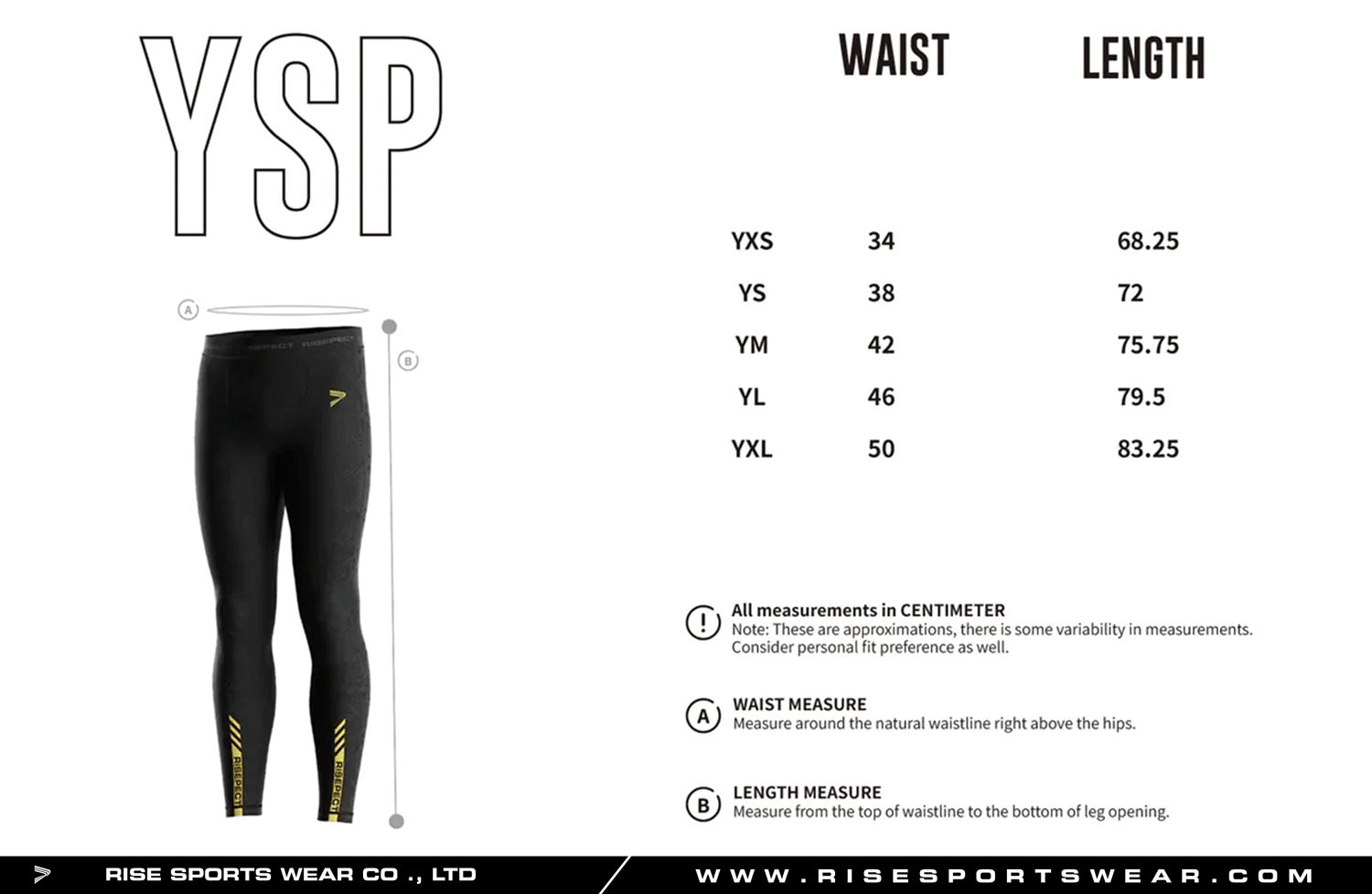Use youth sizes chart provided by Rise Sportswear, or custom your own brand, team, or club youth sizes chart for Python Print BJJ Spats Training Legging Sublimated Pants Supplier for Teamwear.