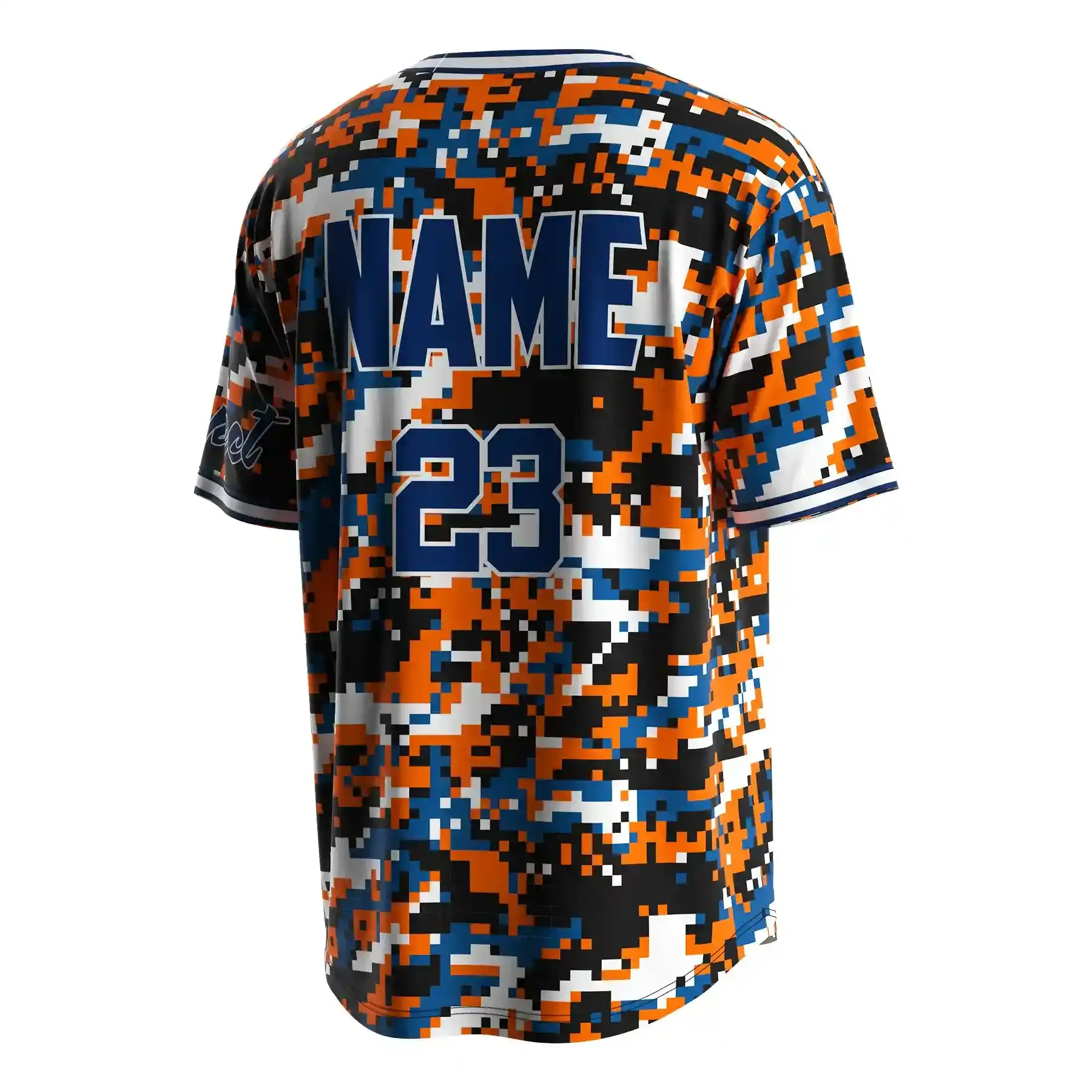 
                Camouflage Uniforms Mosaic Jerseys Baseball Shirt Men