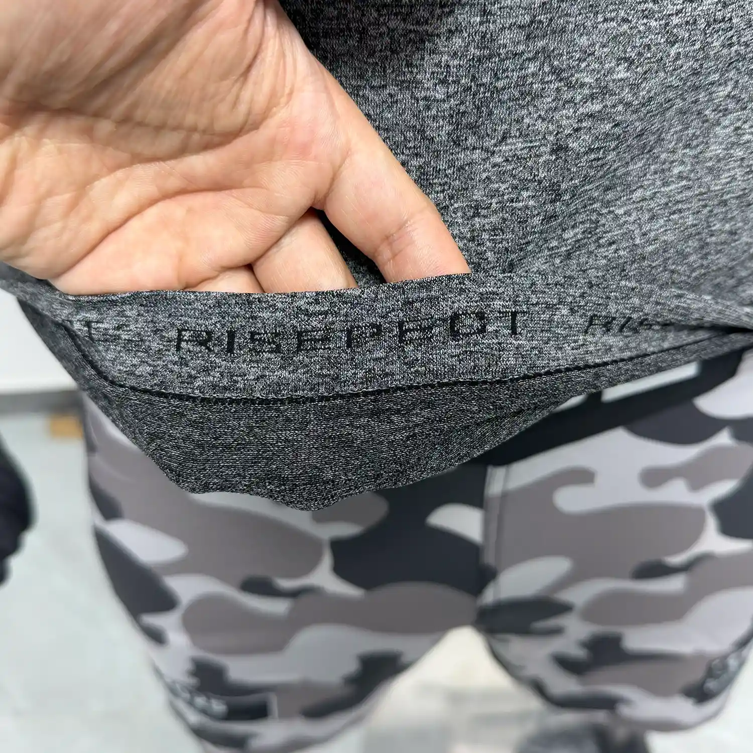 Detail 5 of Use men's sizes chart provided by Rise Sportswear, or custom your own brand, club, or team men's sizes chart for Ultrasonic Welded Seamless Knit Short Sleeve Rash Guard.