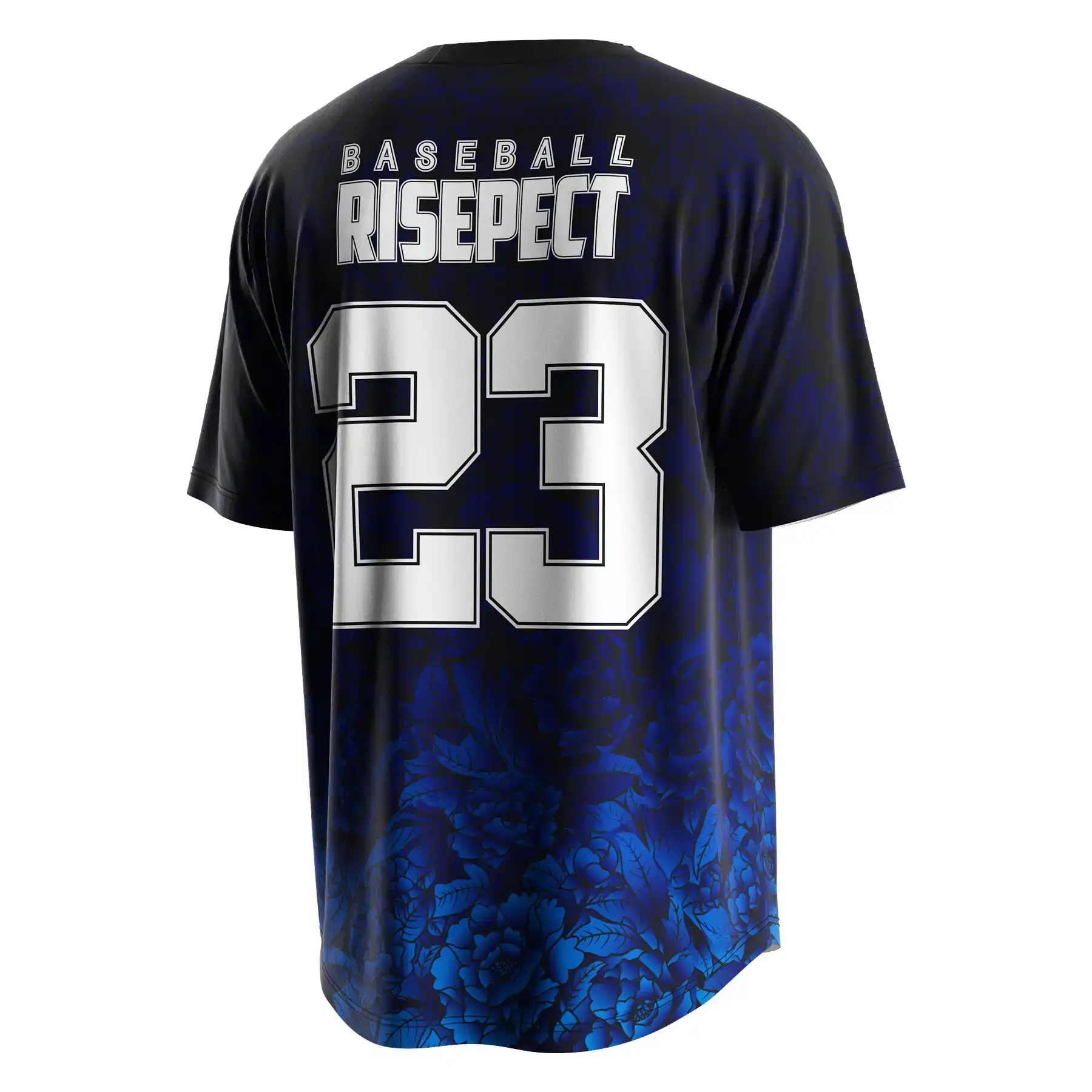 
                Uniforms Complete Jersey Shirt Blue Floral Baseball Shirts For Mens