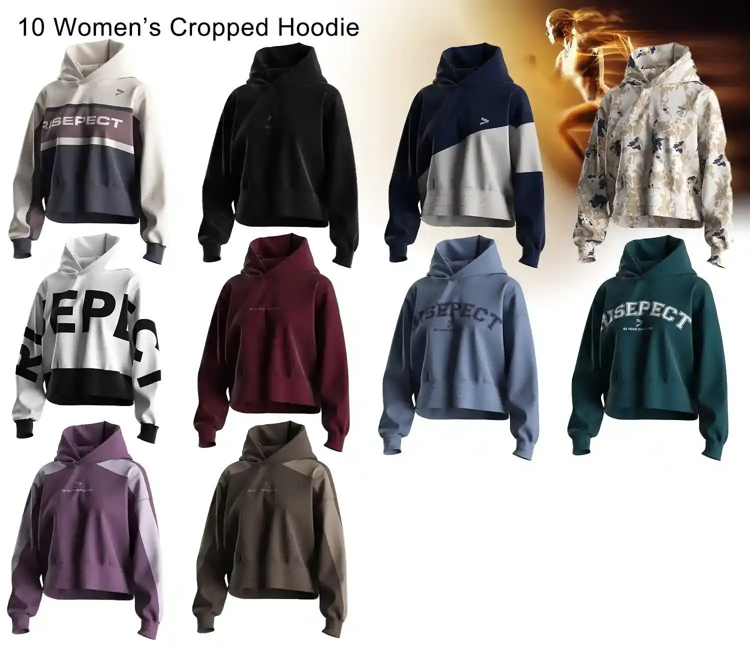 Matching Women's Hoodies: 10 Cropped Styles
