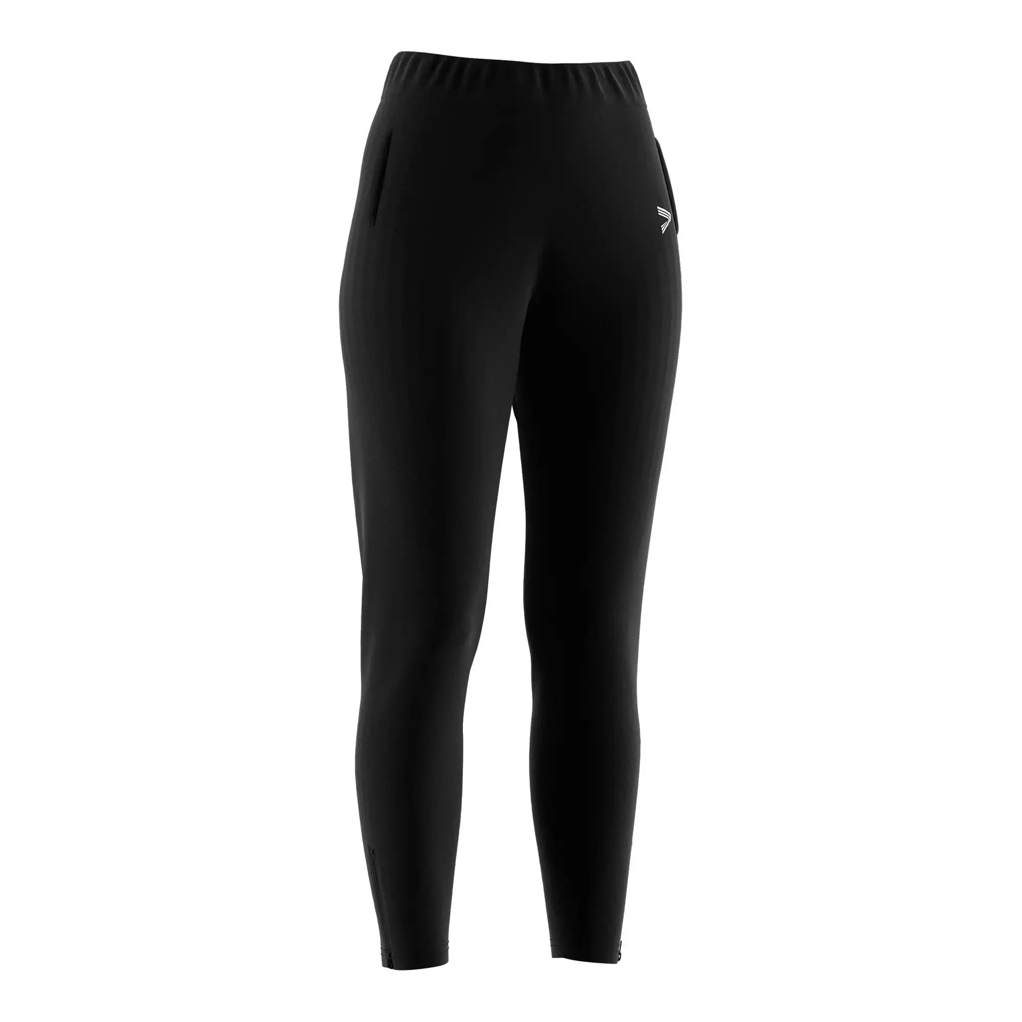 
                Black Women's Training Sweatpants with Ankle Zipper OEM