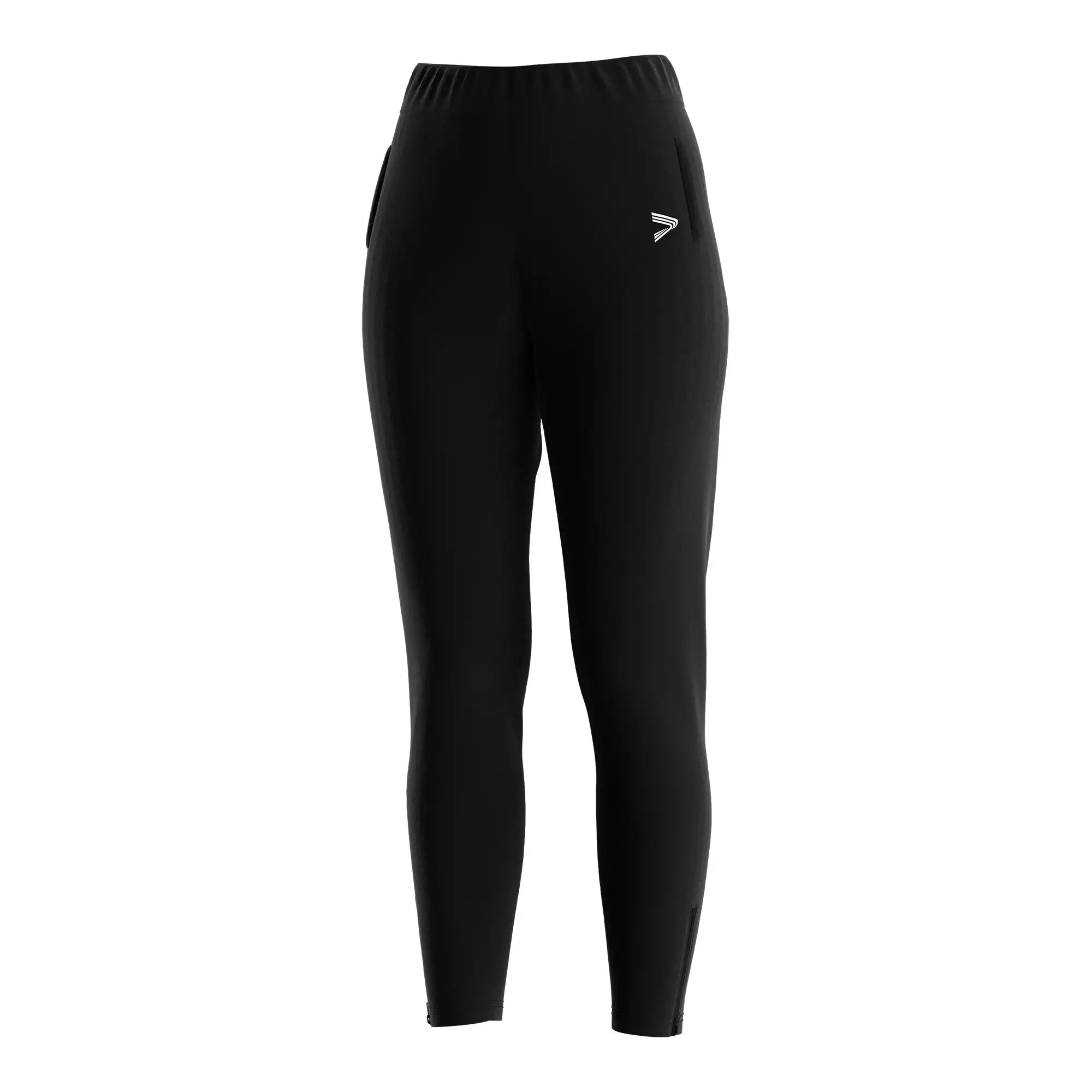 
                Black Women's Training Sweatpants with Ankle Zipper OEM