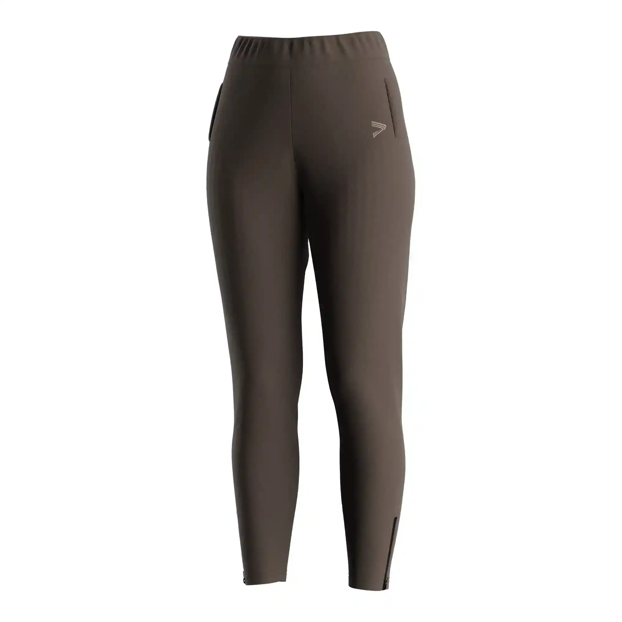 
                Brown Women's Casual Zip Hem Sweatpants Wholesale