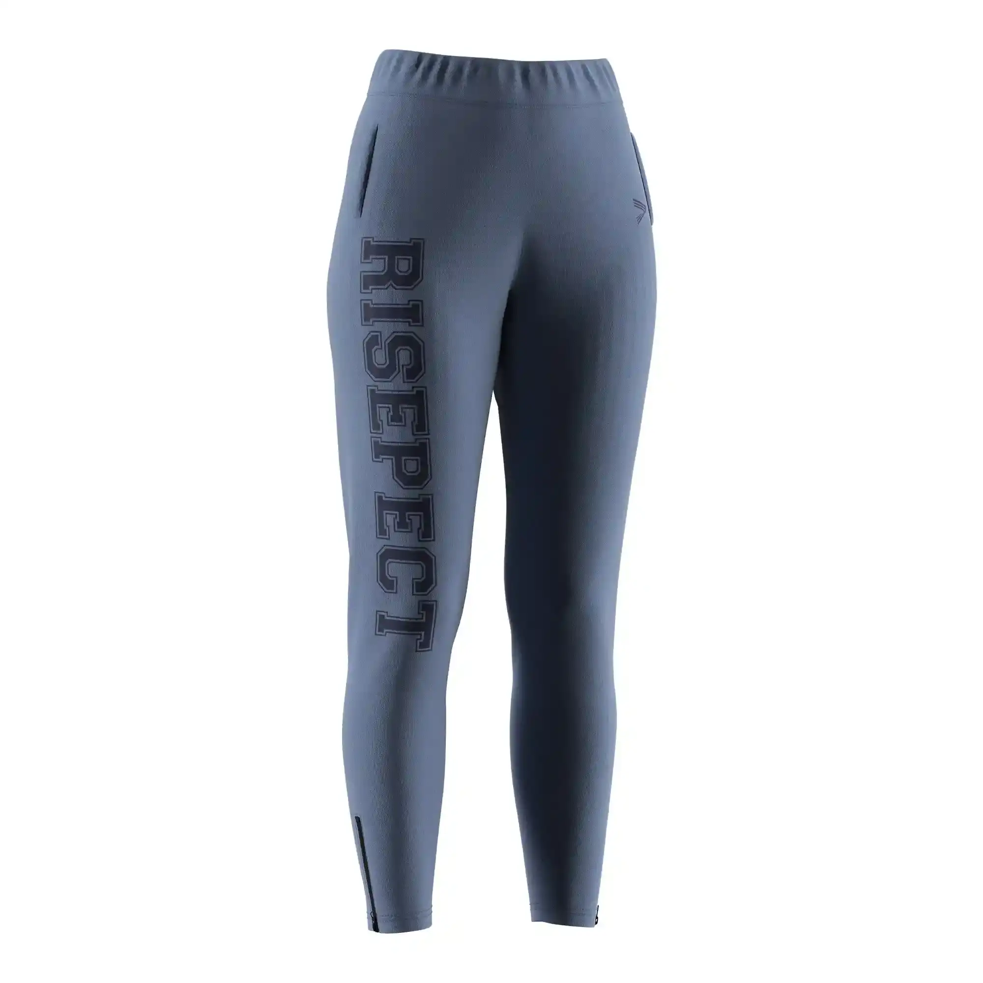
                Custom Blue Women's Activewear Zip Leg Pants Factory