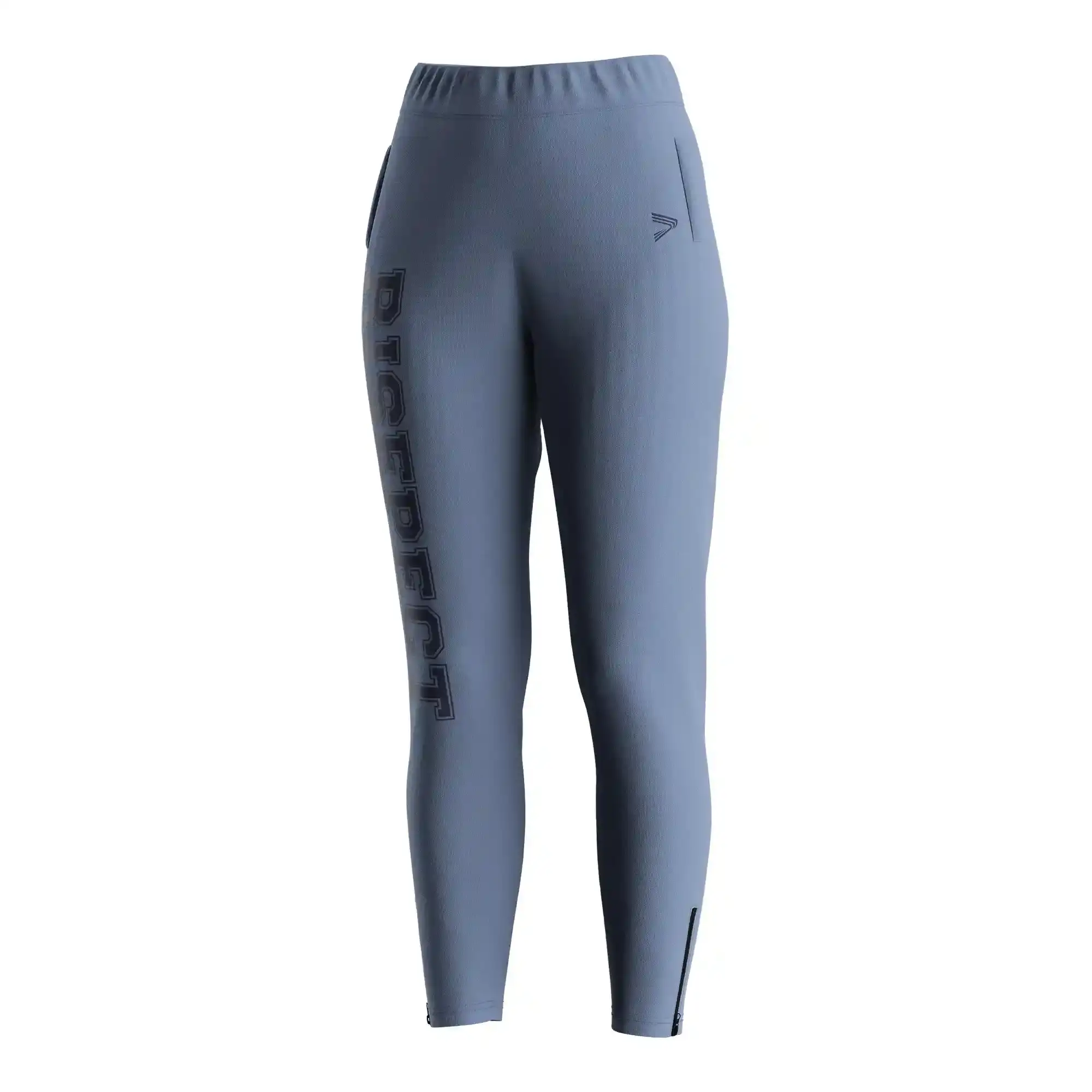 
                Custom Blue Women's Activewear Zip Leg Pants Factory