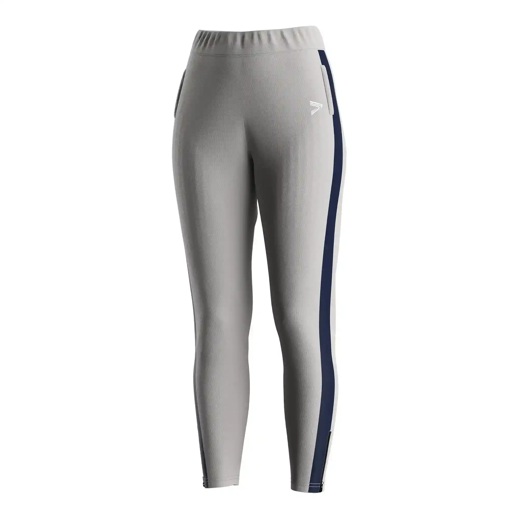 
                Gray Women's Athletic Zip Ankle Sweatpants Wholesale