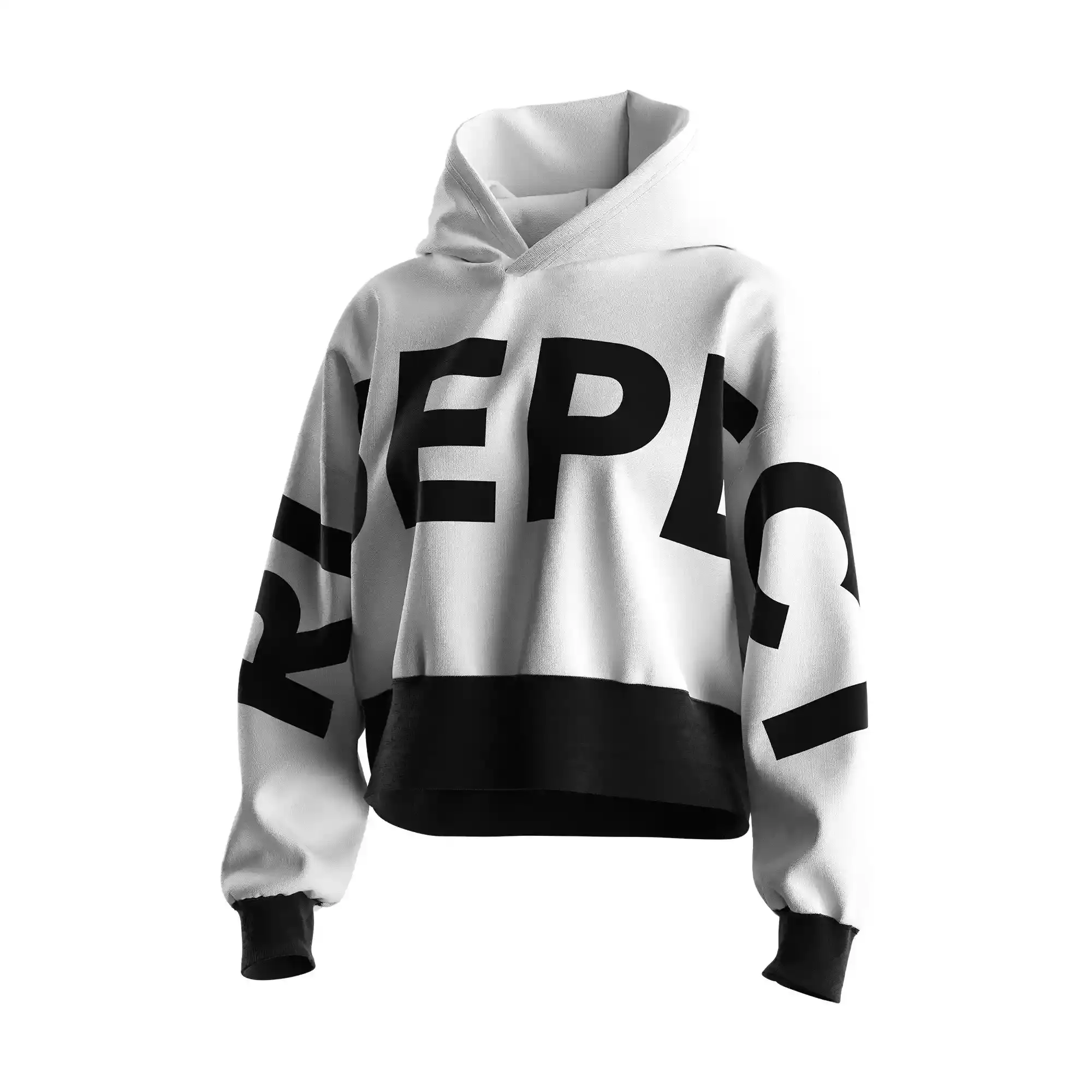 
                Oversized Logo Women's Cropped Hoodie Wholesale