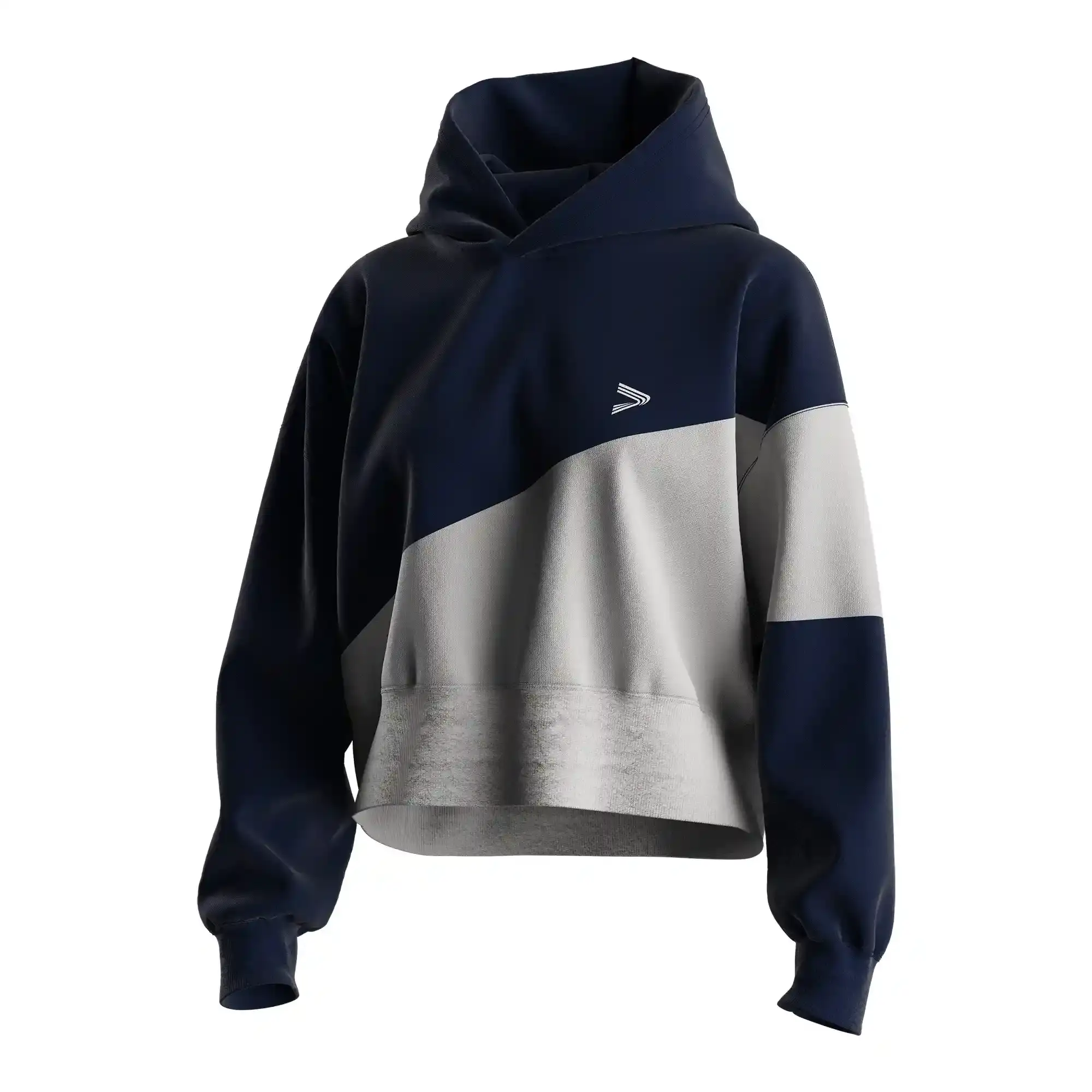 
                Women's Color Block Cropped Hoodie Wholesale Factory