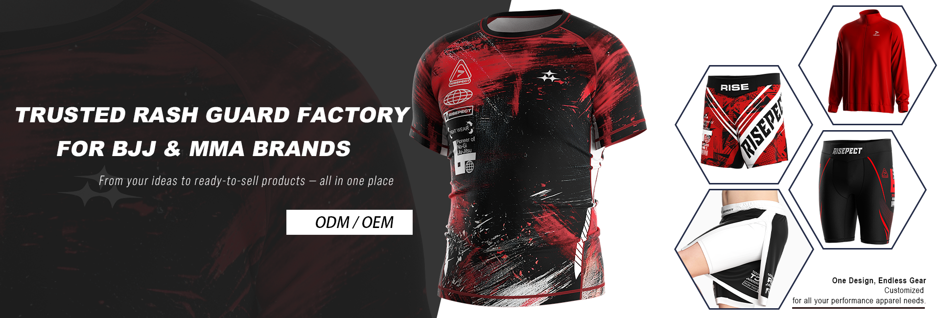 Wholesale Custom BJJ MMA Rash Guard