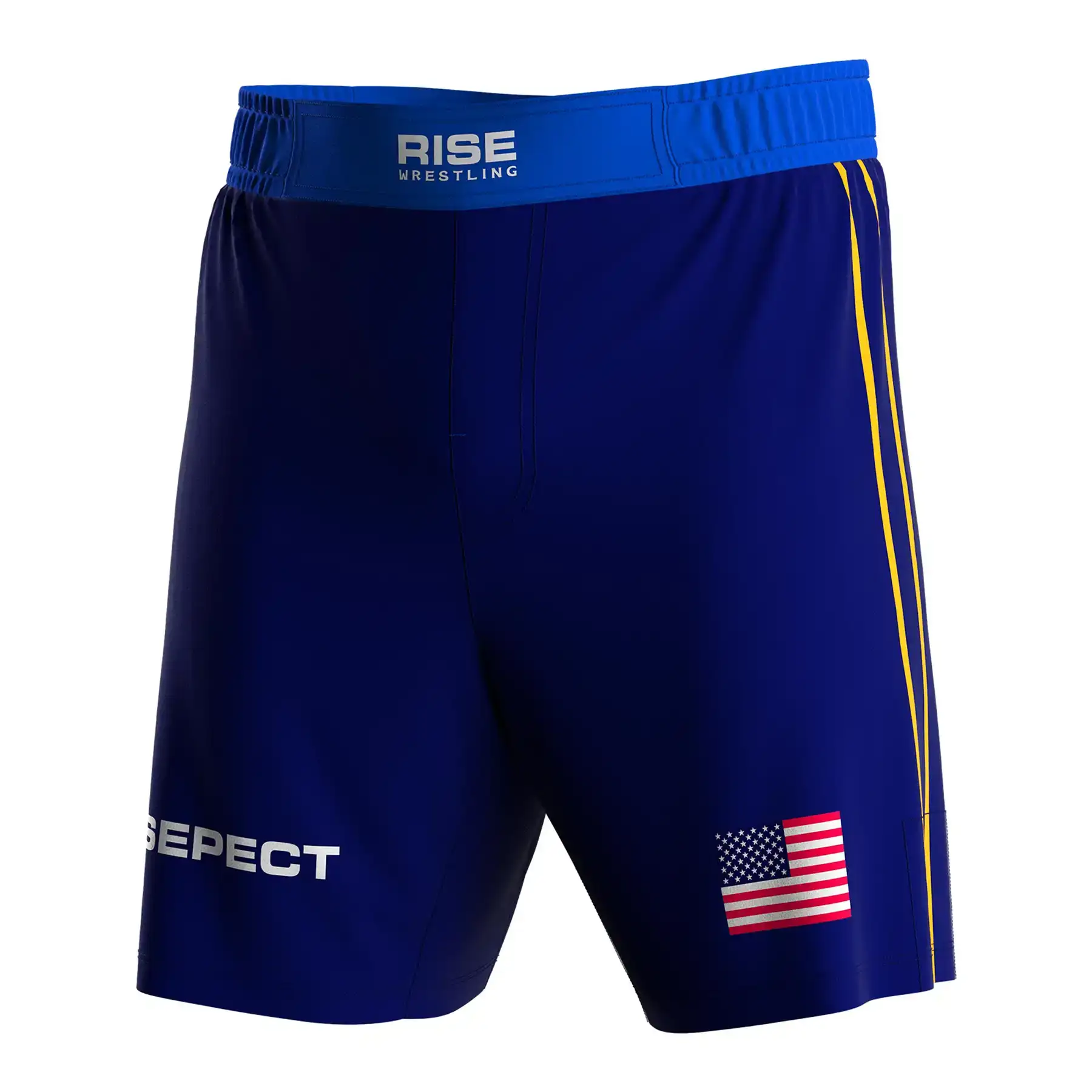 
                5xl Men Wrestling Shorts Youth Wrestling Fight Shorts Royal-blue