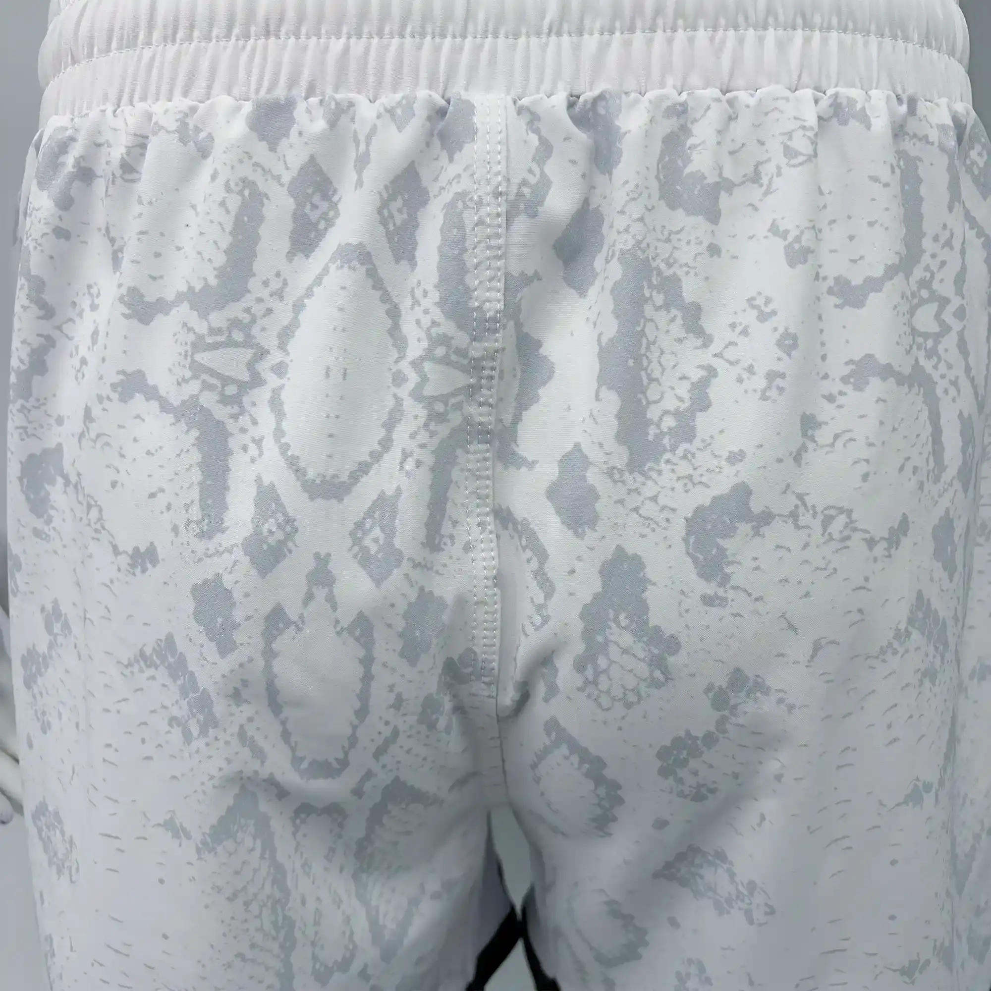 White Python BJJ MMA Single Layer Training Shorts Back Seam Detail