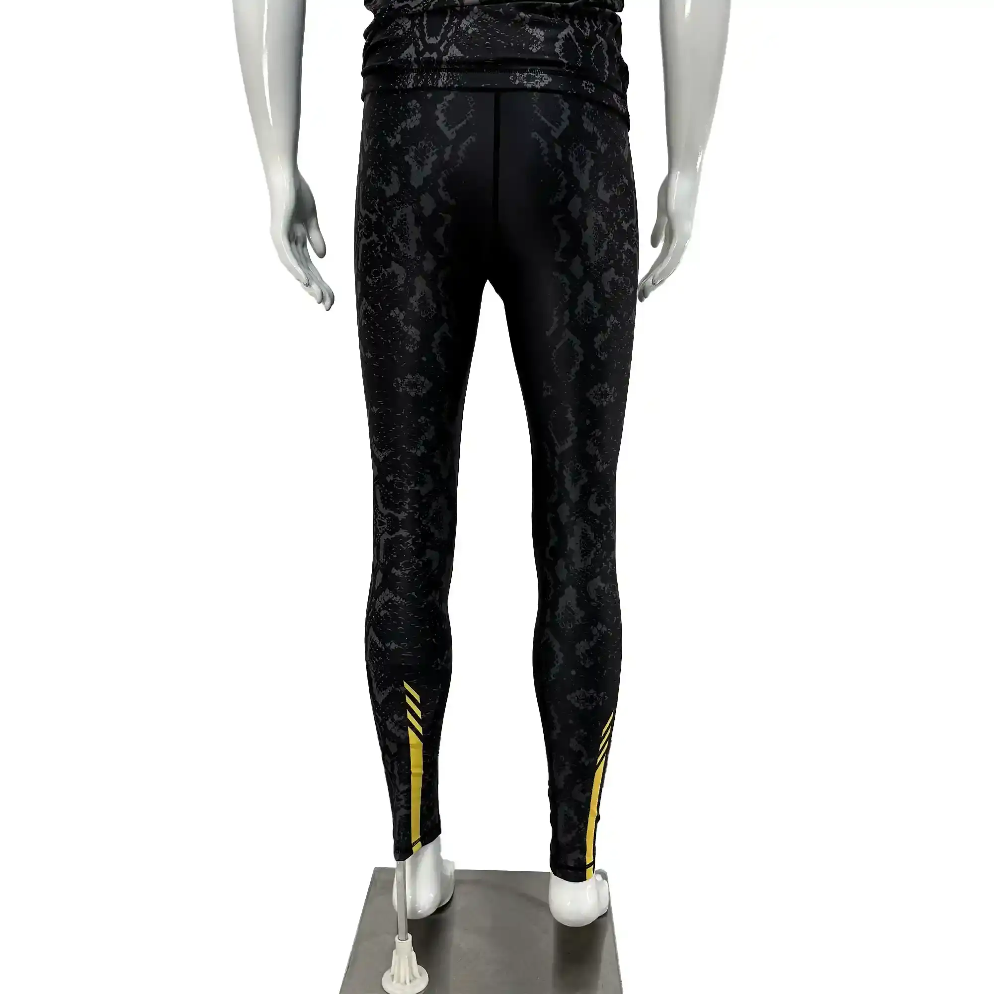 Black Python BJJ Spats Training Legging Back View