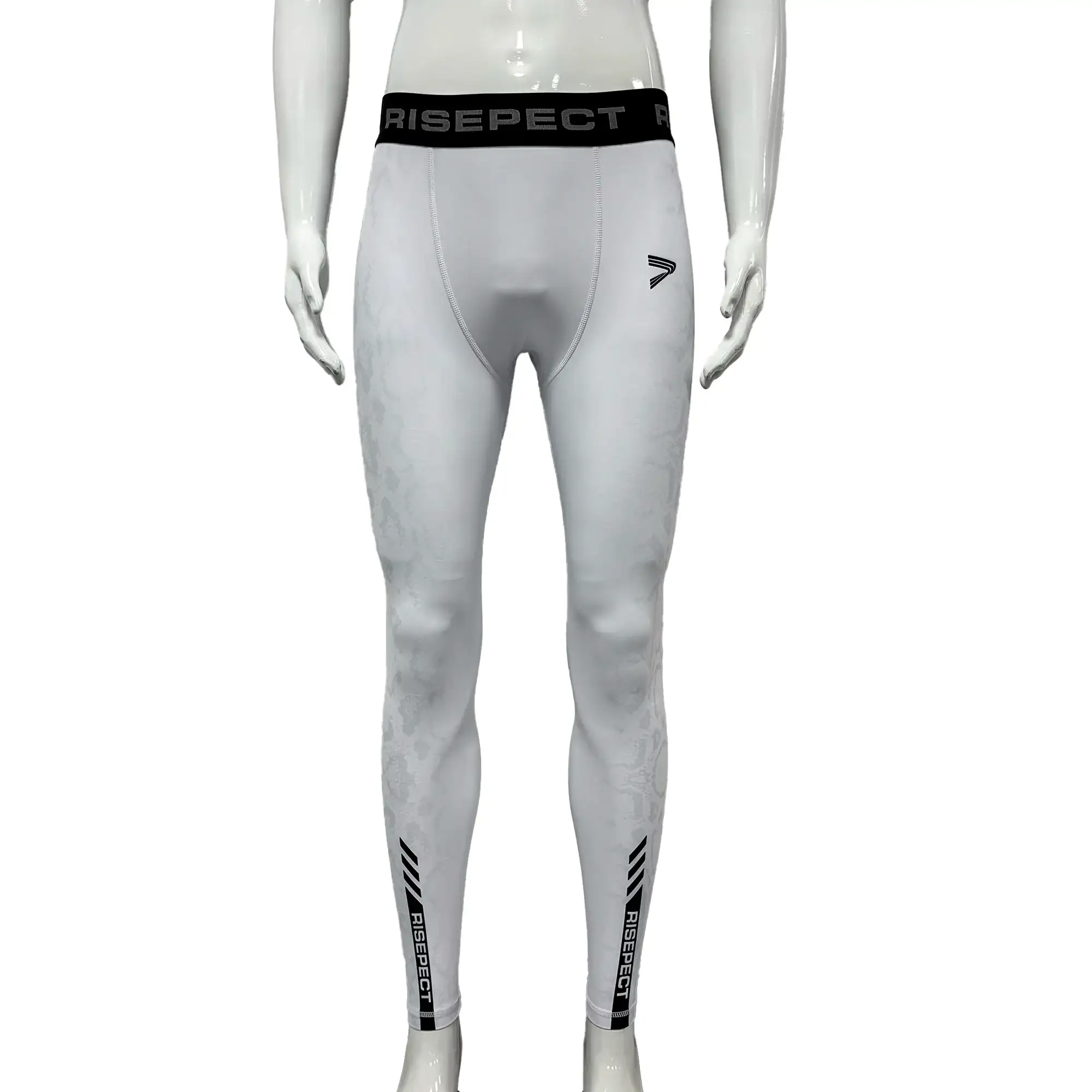 White Python BJJ Spats Training Legging Front View