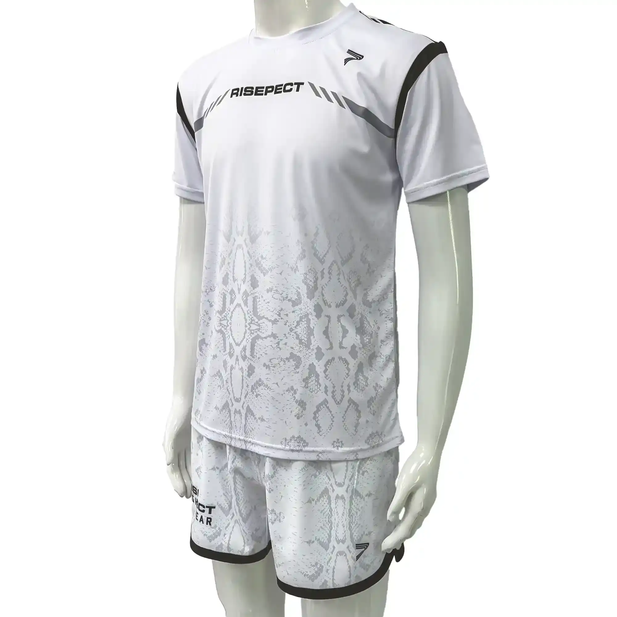 White Python Short Sleeve Tee Shirt Side View