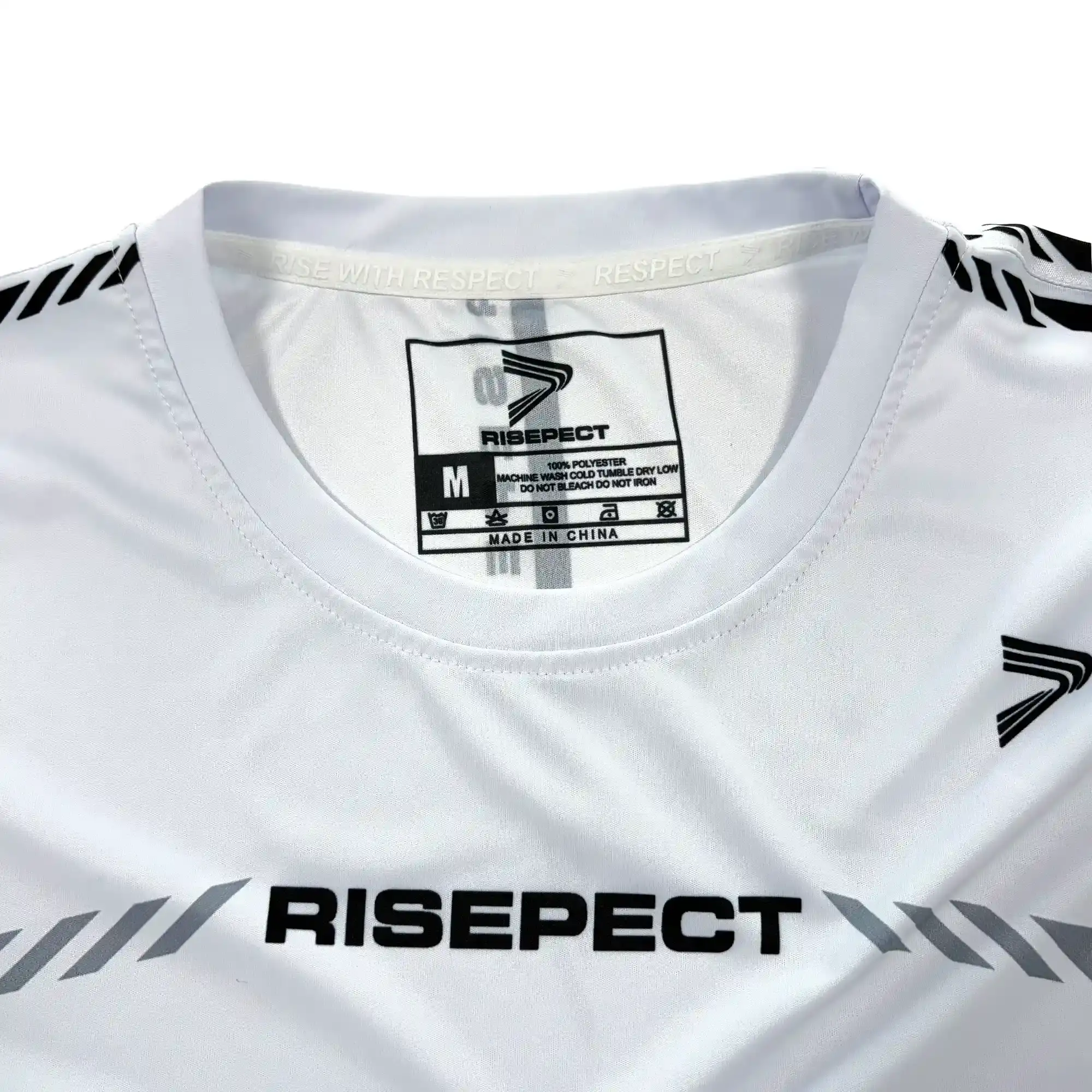 White Python Short Sleeve Tee Shirt Neck Detail