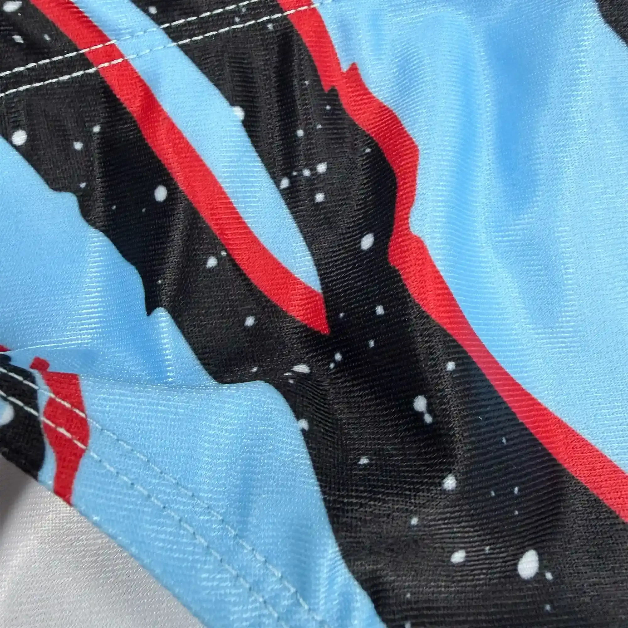 Blue Zebra Swim Briefs Fabric Detail