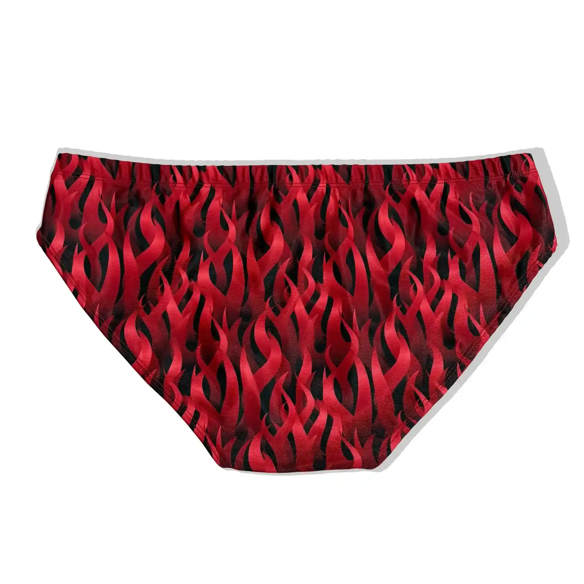 Sexy Flame Swim Briefs Back View