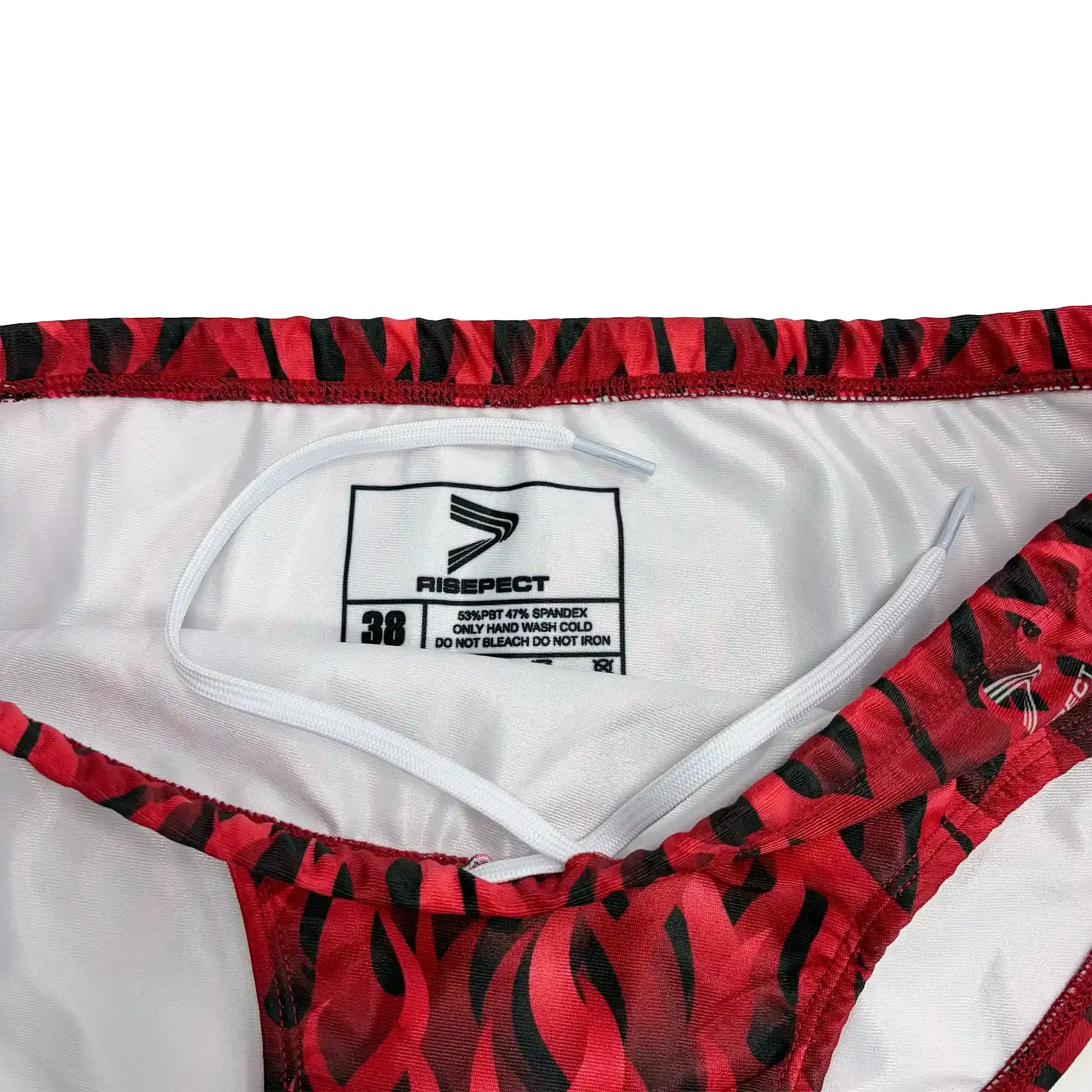 Sexy Flame Swim Briefs Waist Detail