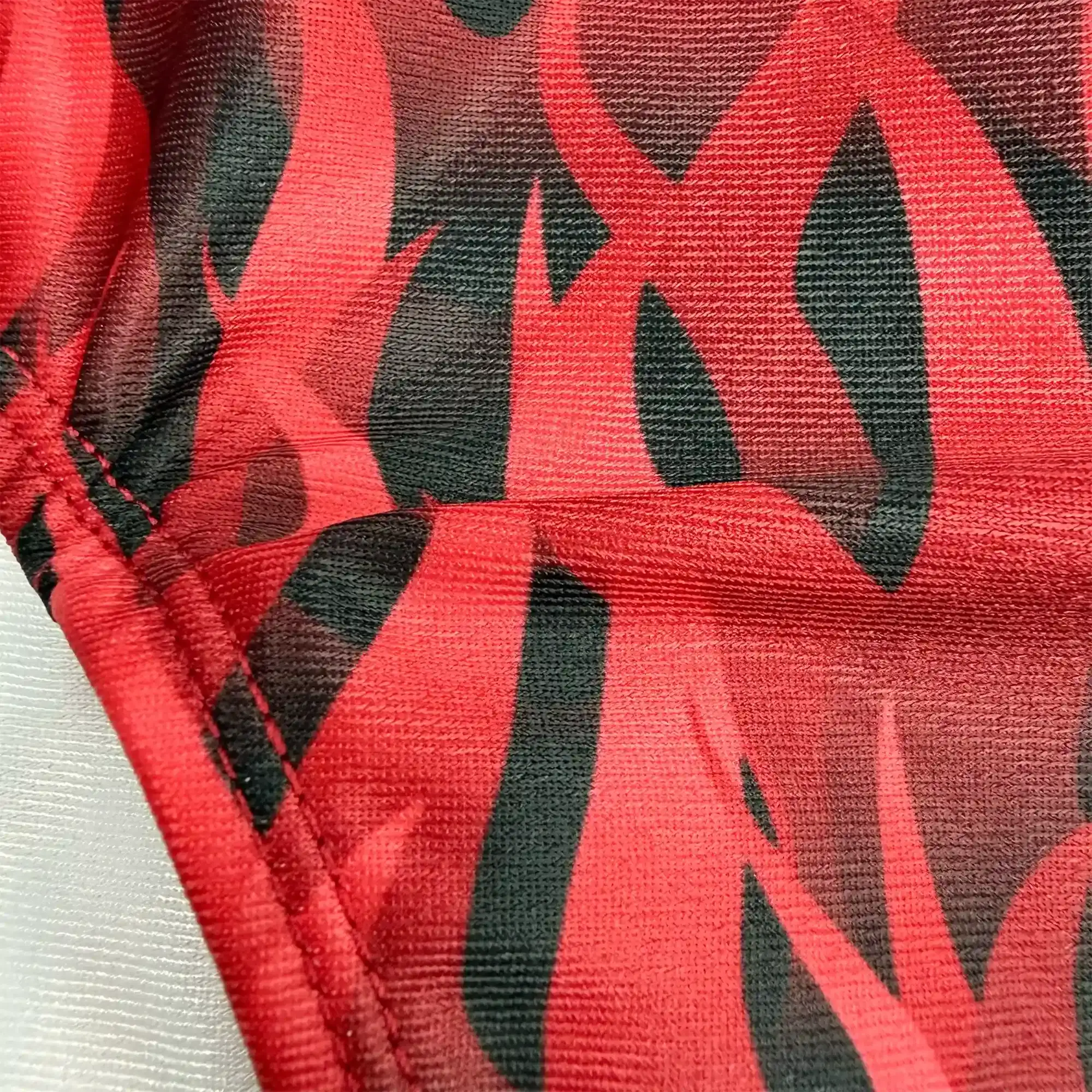Sexy Flame Swim Briefs Fabric Detail