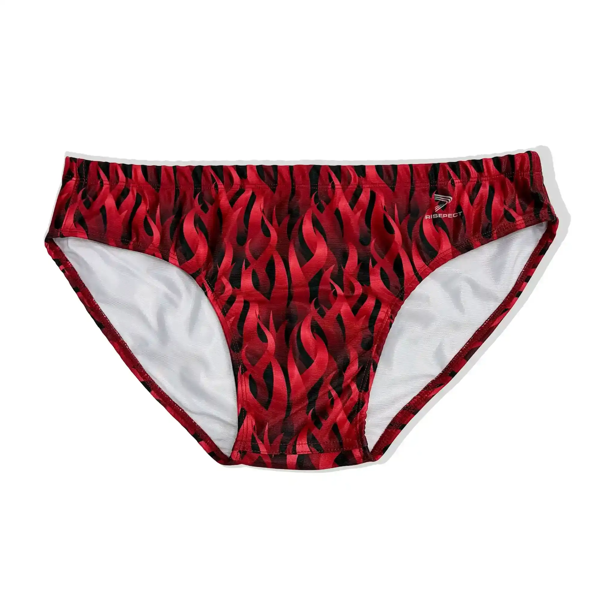 Sexy Flame Swim Briefs Front View