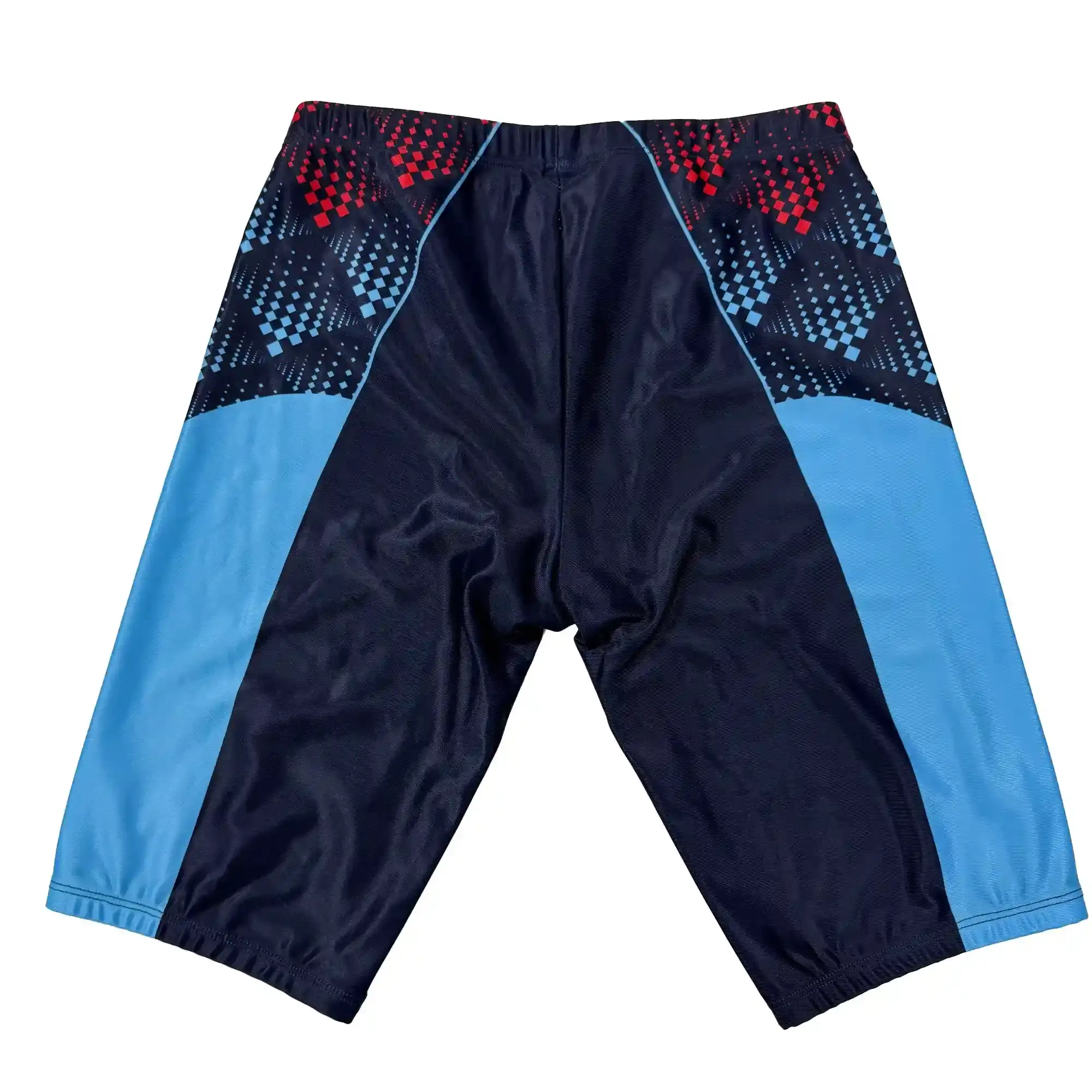 Custom Swim Jammers for School Teams Flat Lay Back View