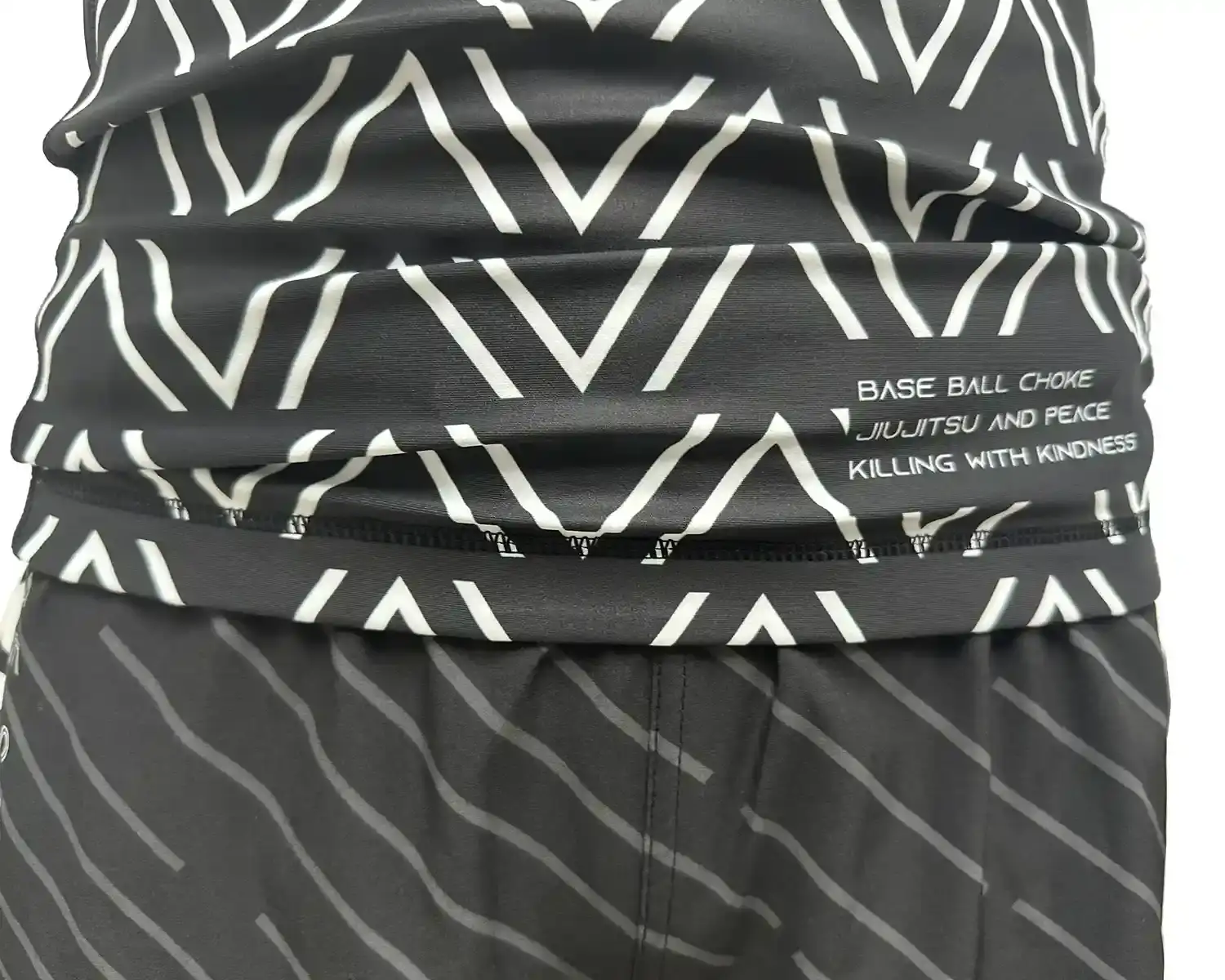 Black mma rashguards bjj ss rash guard white-waves print