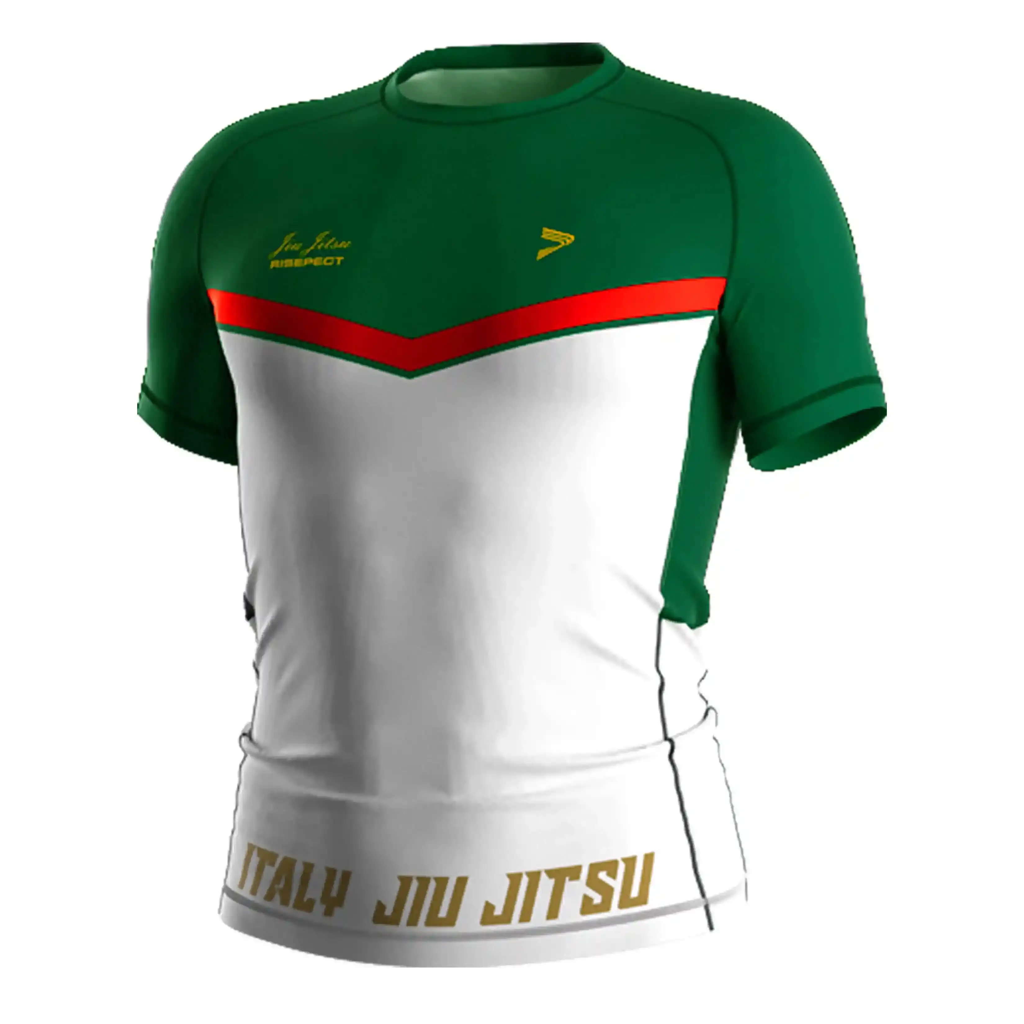 
                Custom Italy Elite Rash Guard IT Flag Jiujitsu For Men Women