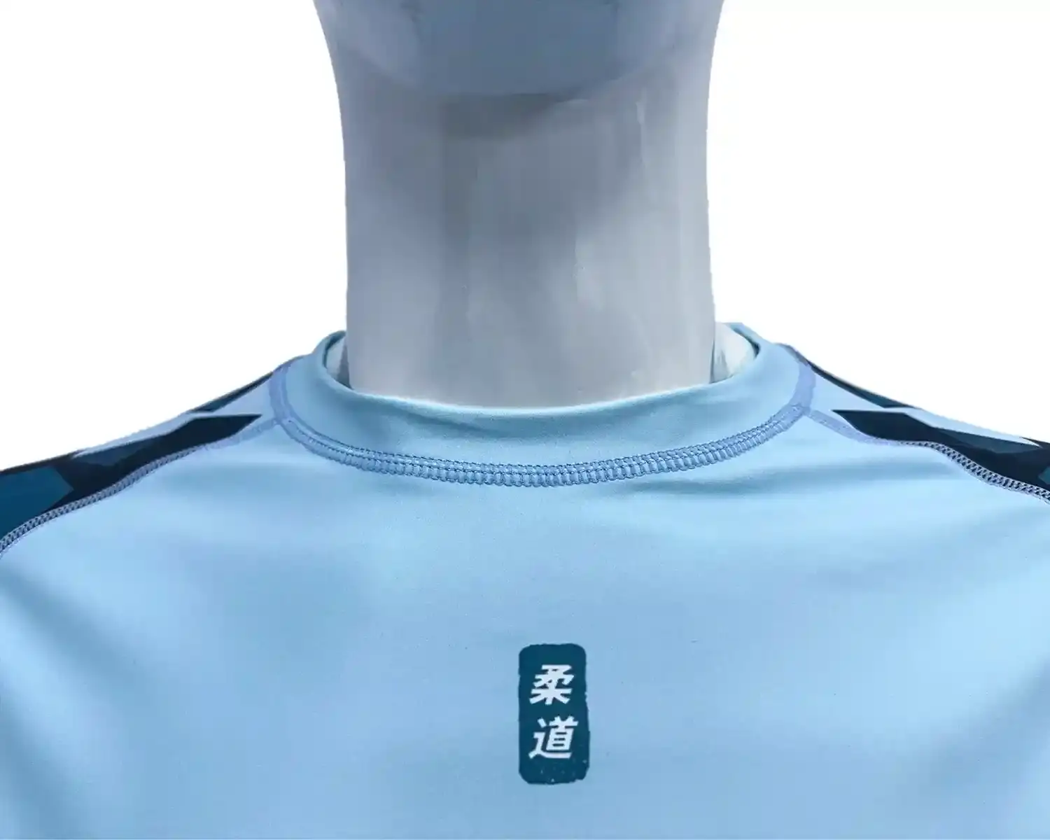 Upf50 Bjj Rashgaurd collar external upclose