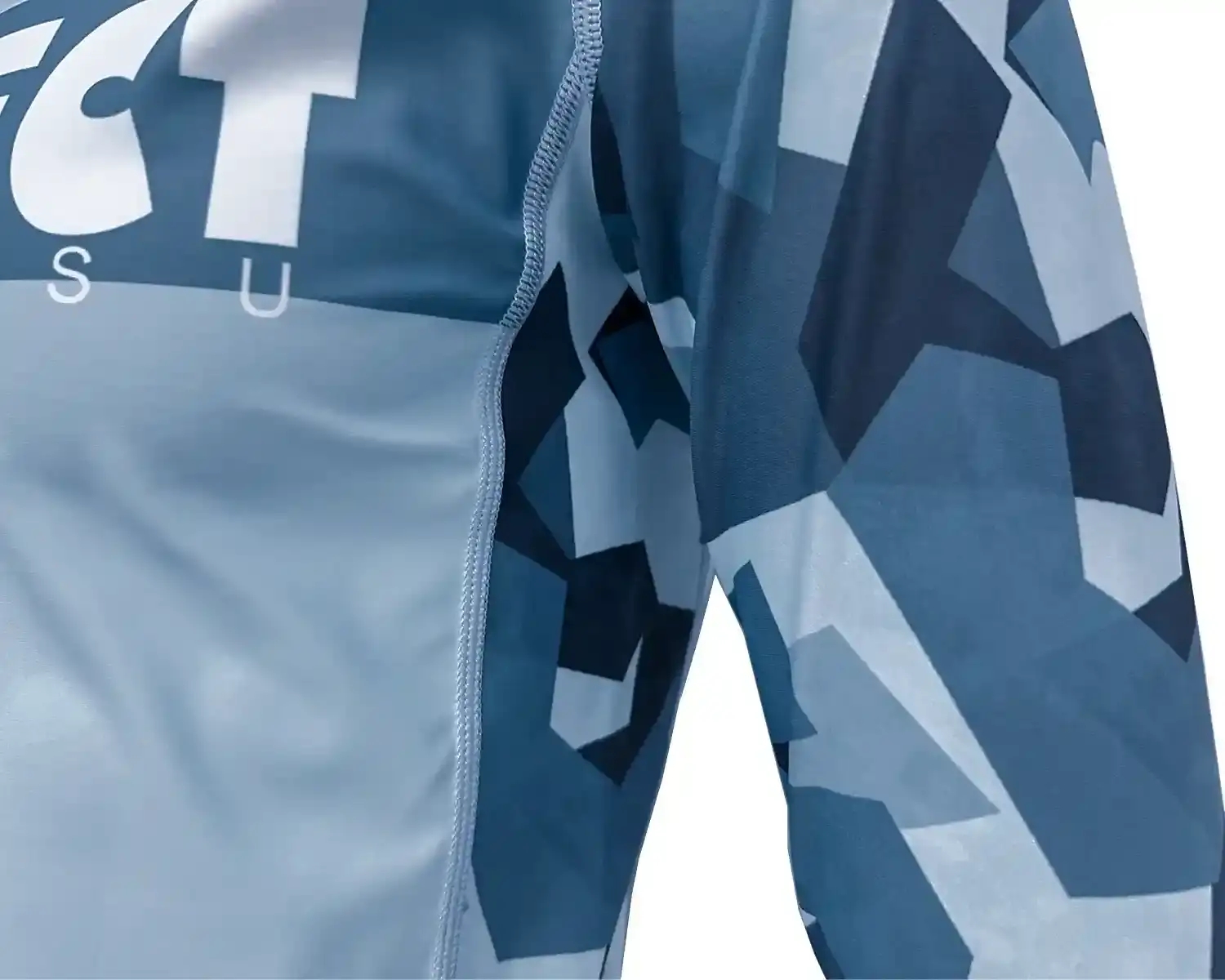 Upf50 Bjj Rashgaurd front side mesh upclose