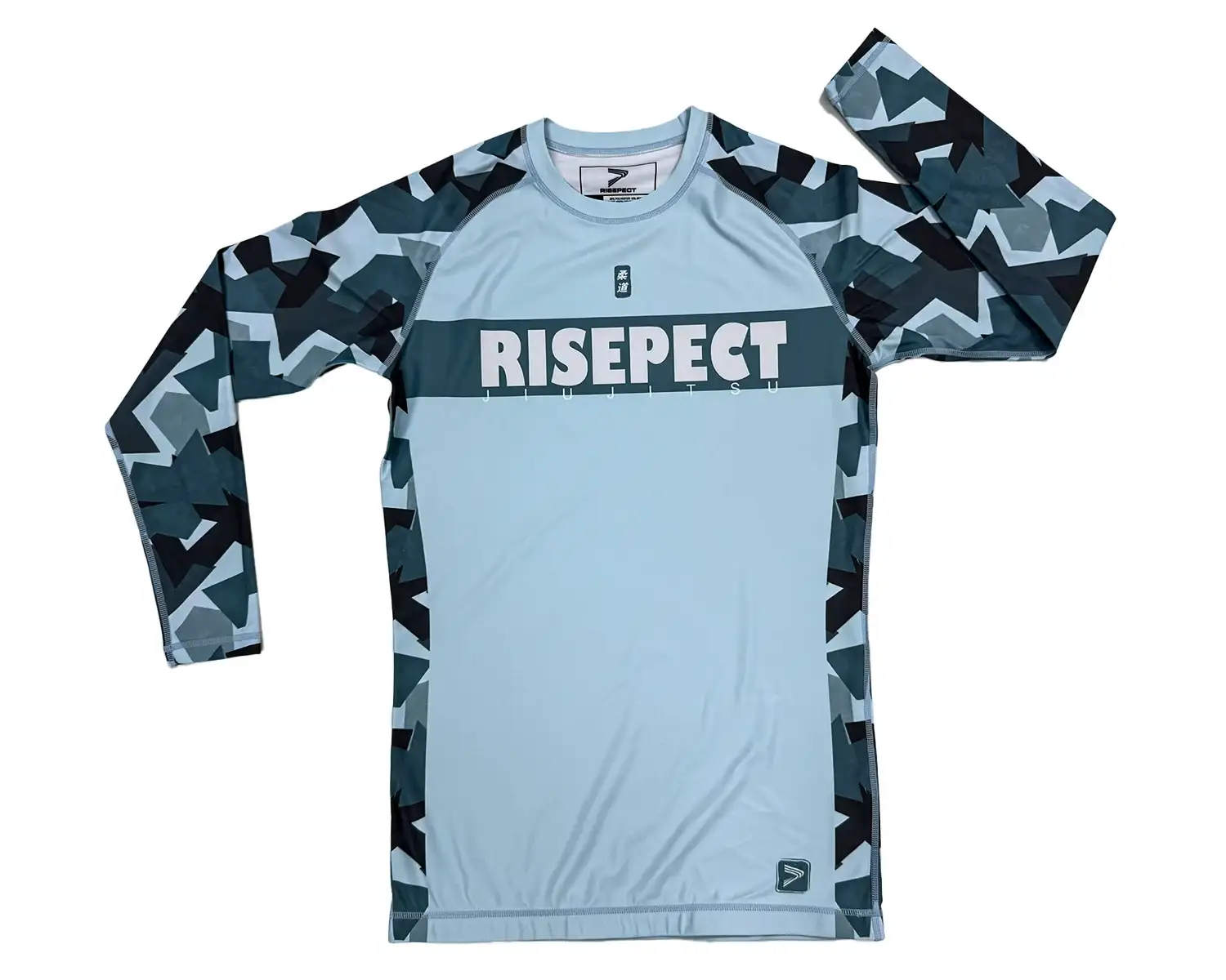 Upf50 Bjj Rashgaurd flat lay front view