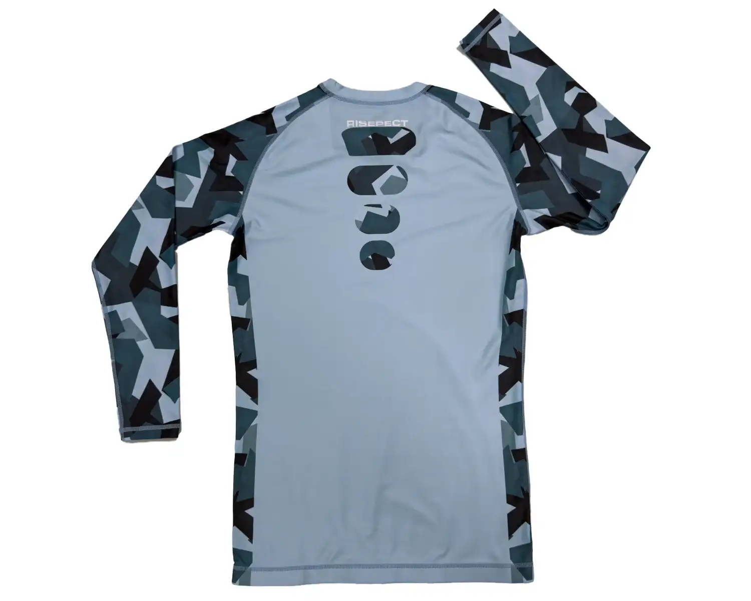 Upf50 Bjj Rashgaurd flat lay back view