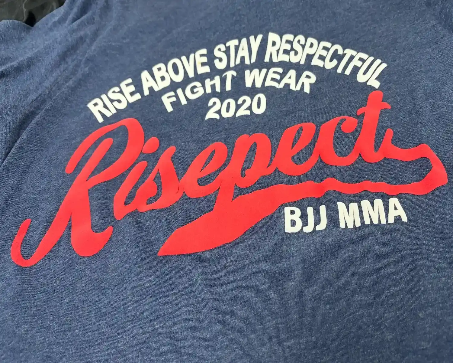 Combat culture tee 3D puff printing details