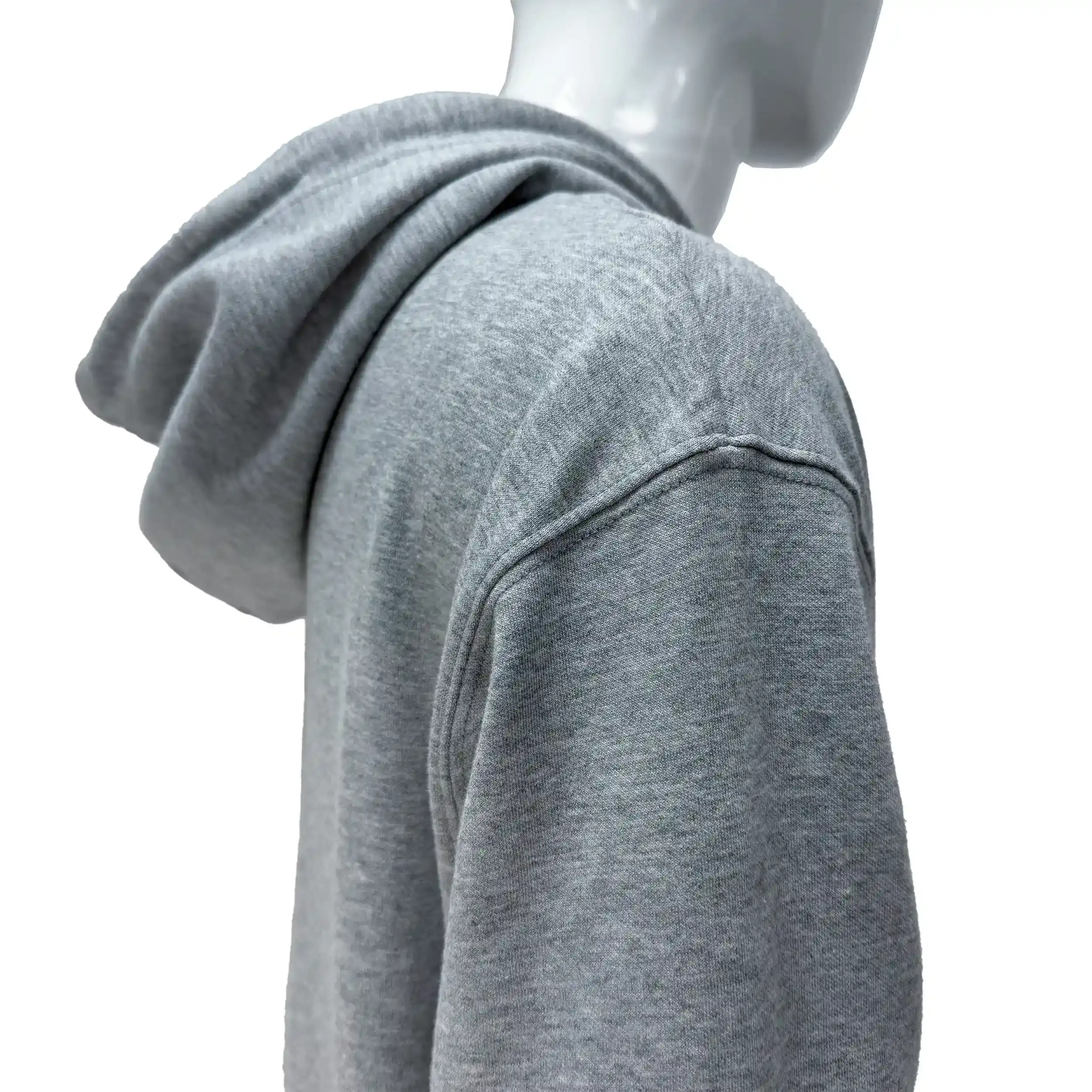 Combat Culture Hoodie Close-Up Upper Back–Side Detail