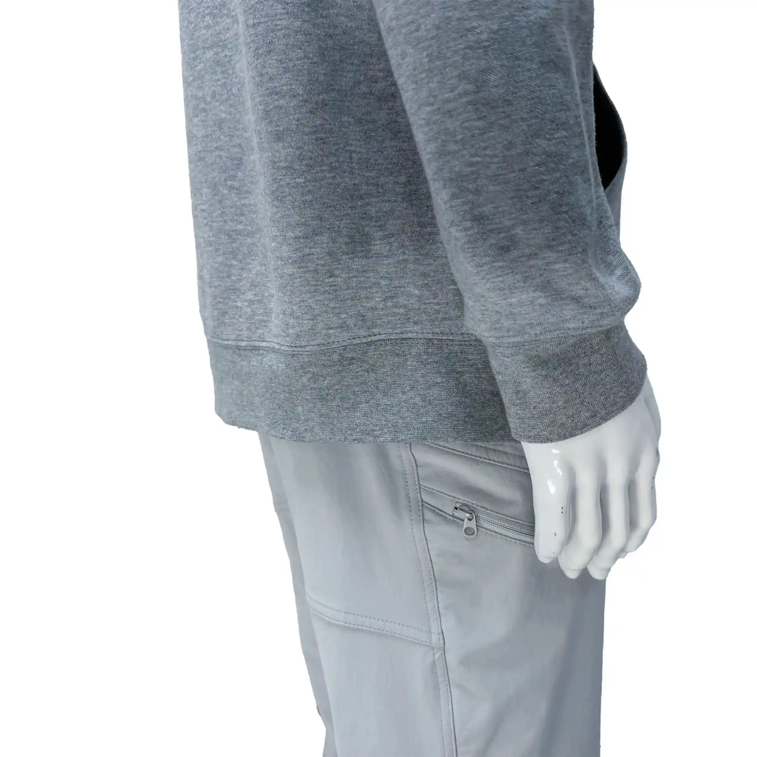 Combat Culture Hoodie Back–Side Hem and Cuff Detail