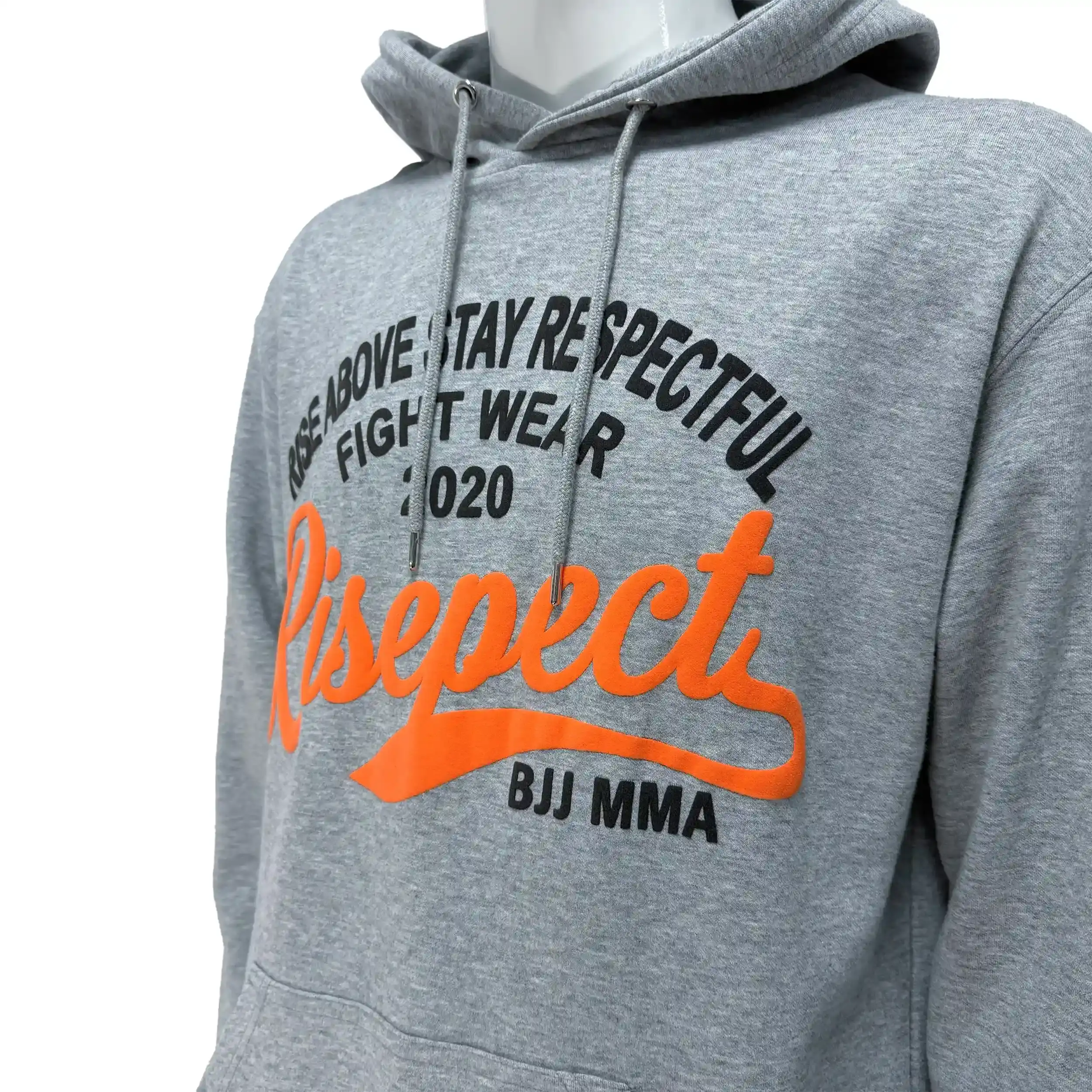 Combat Culture Hoodie Close-Up Front-Side Chest Detail