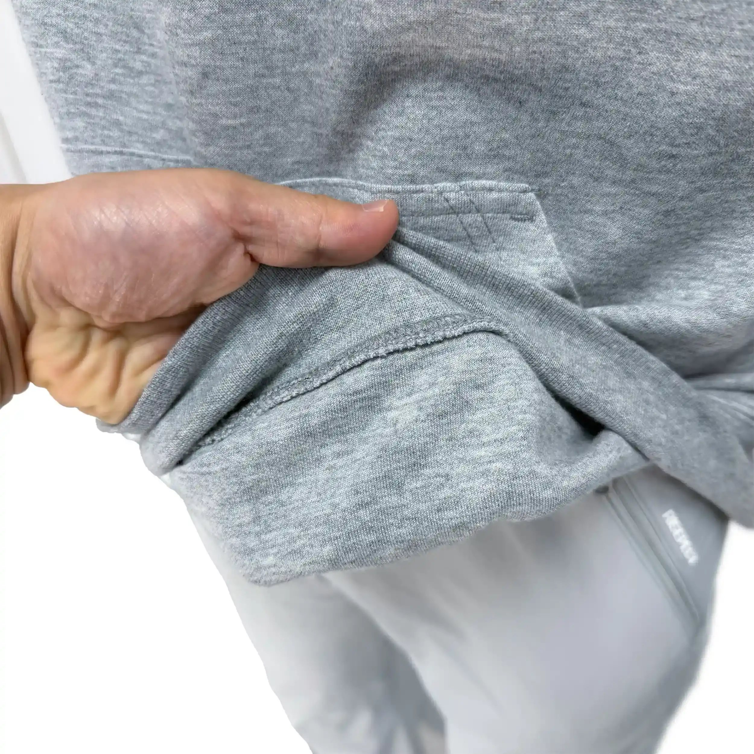 Combat Culture Hoodie Inner Hem Construction Detail