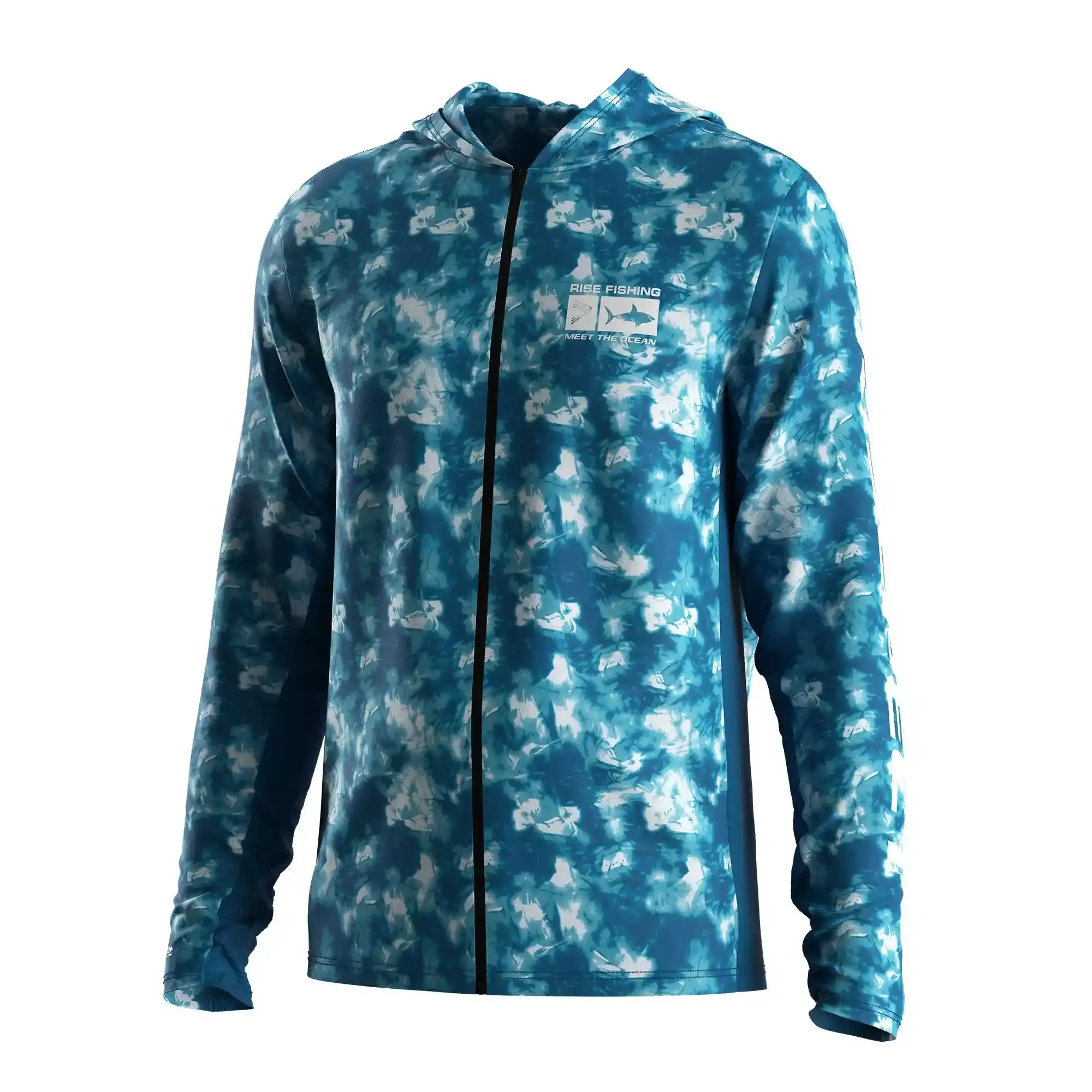 
                Pro Angler's Zip-up Hooded Sun Shirt Breathable Mesh Zone Supplier
