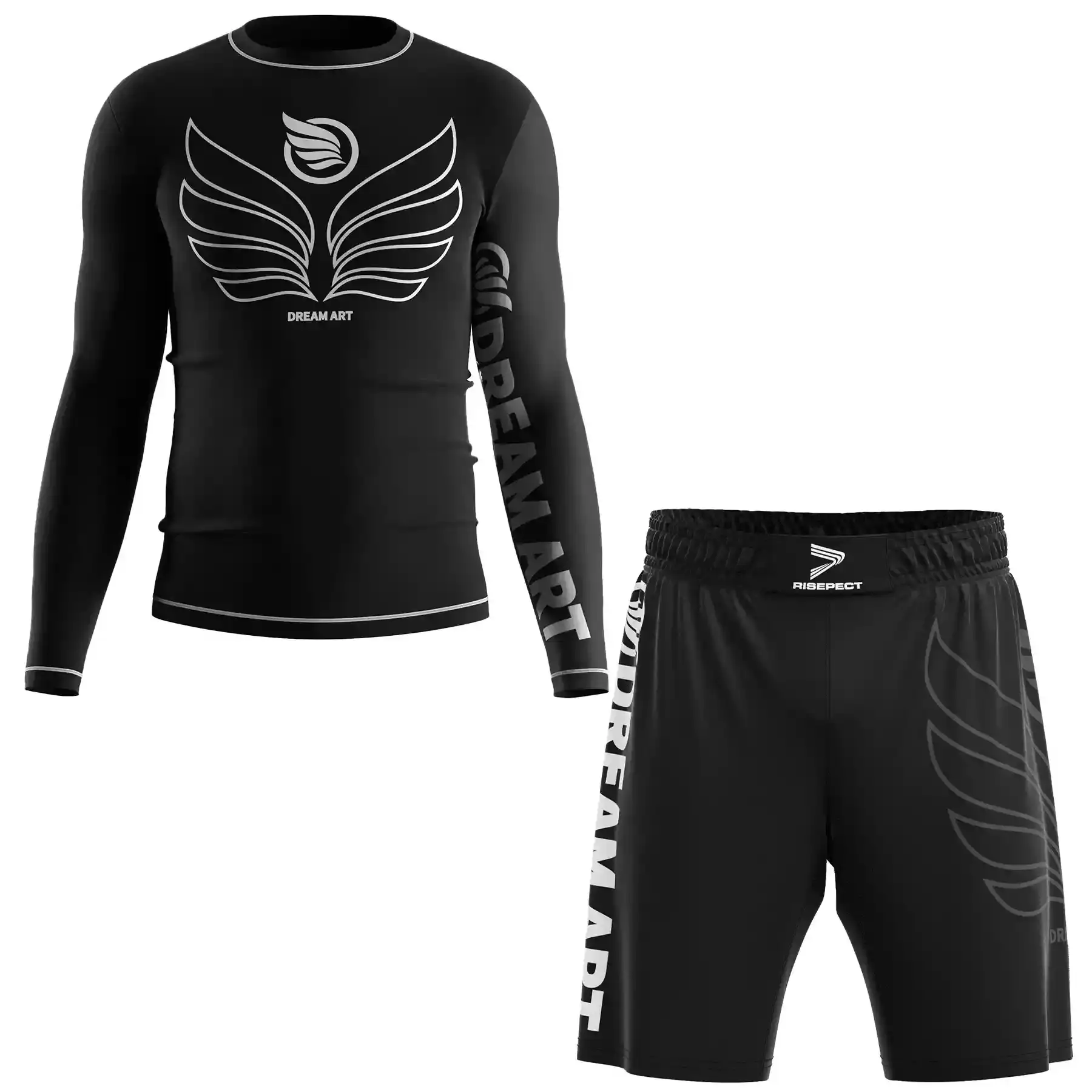 The Front of Dream Art Inspired Black-gray Belt Rank Package
