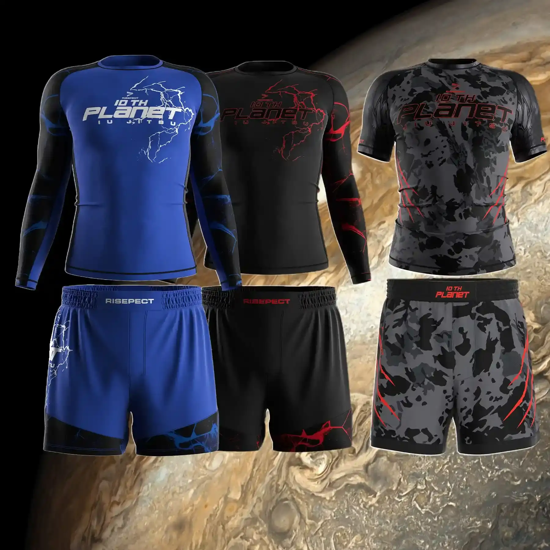 
                10th Planet Jiu-Jitsu Custom Rash Guard Sets Made by Rise Sportswear