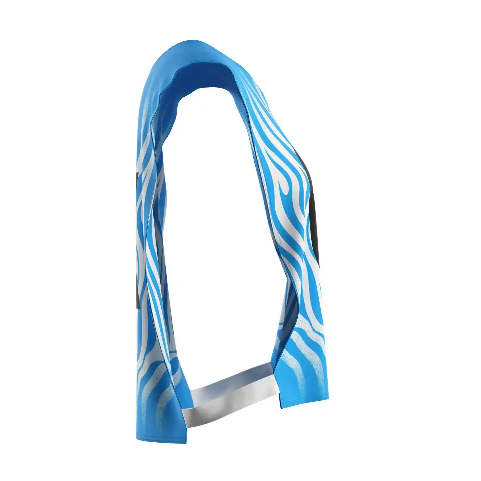 The Right View of Flowing Blue Polyester Women's Scrimmage Vest Mesh for Kayak Team