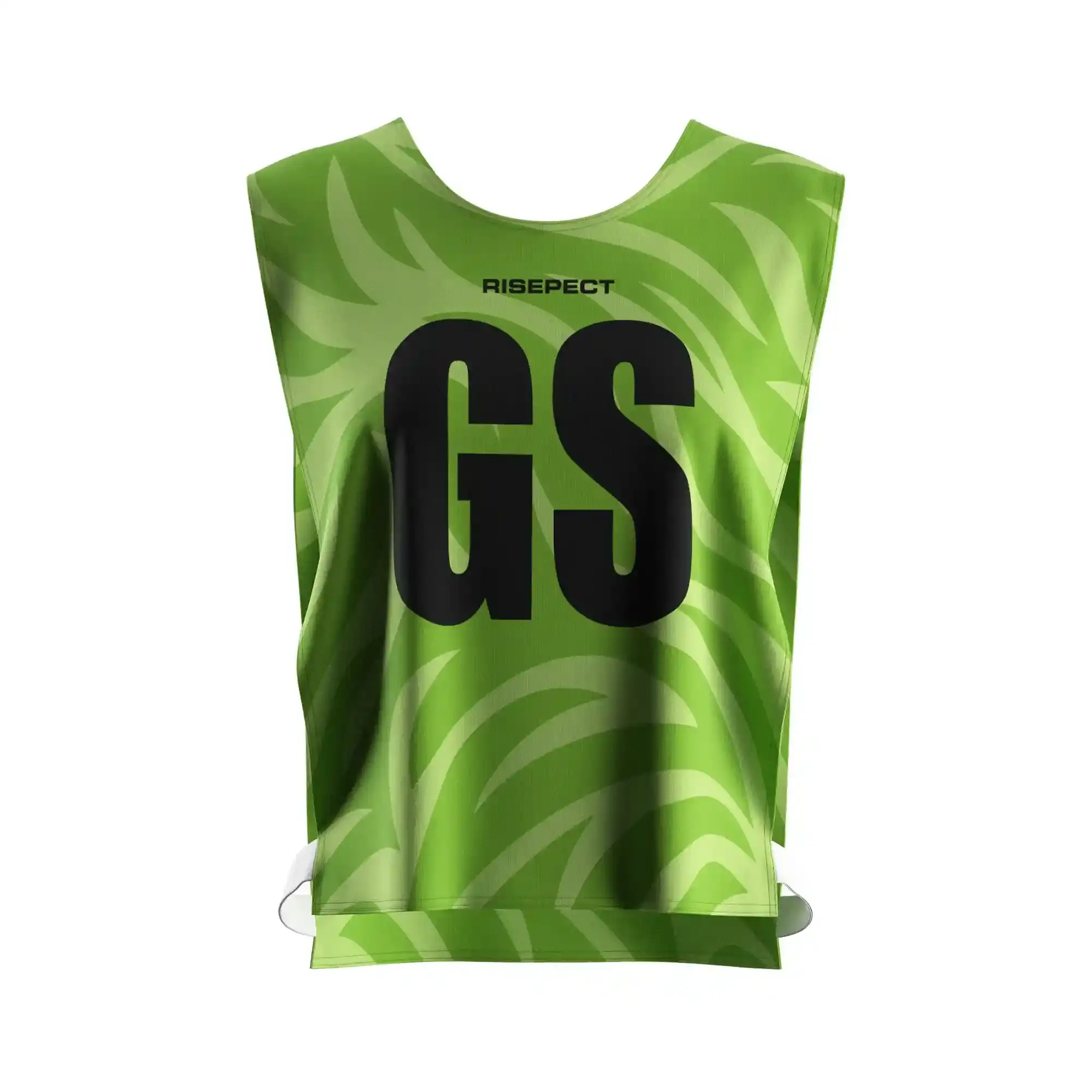 Green Wave Rowing Pinny Vest Style Personalized Logo/Number With The Letters GS